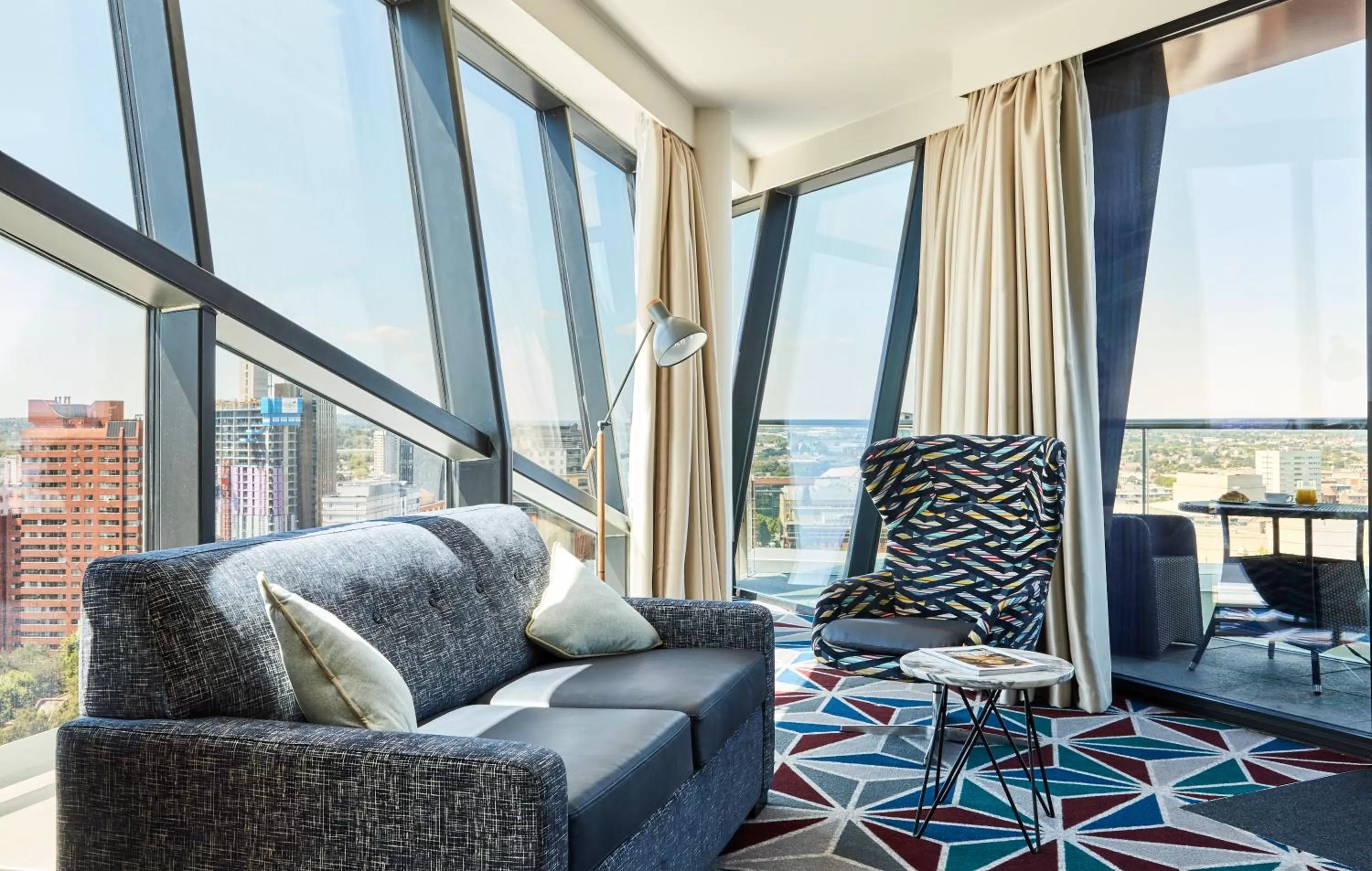 Superior King Room with Balcony in The Cube Hotel Birmingham