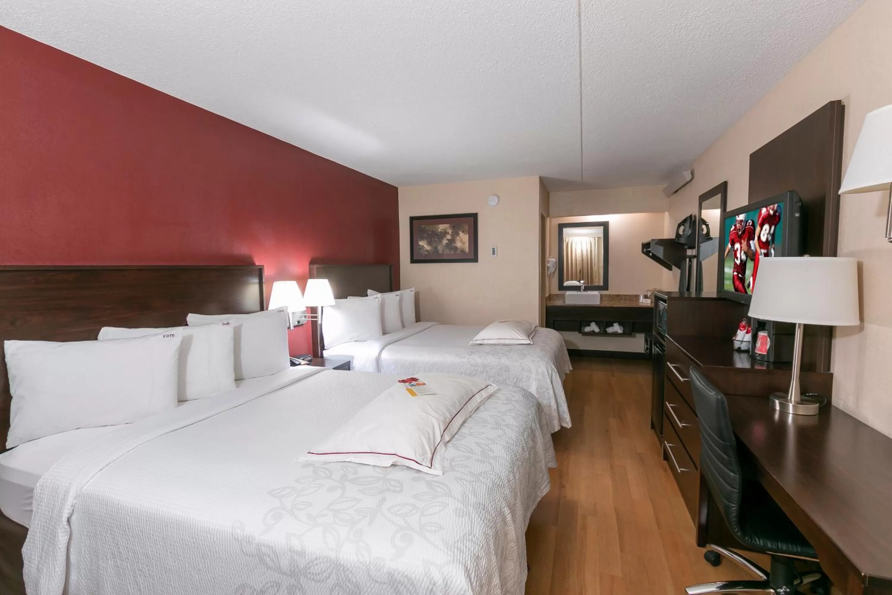 Premium Room with Two Double Beds Smoke Free (Upgraded Bedding & Snack) in Red Roof Inn PLUS+ Washington DC - Manassas