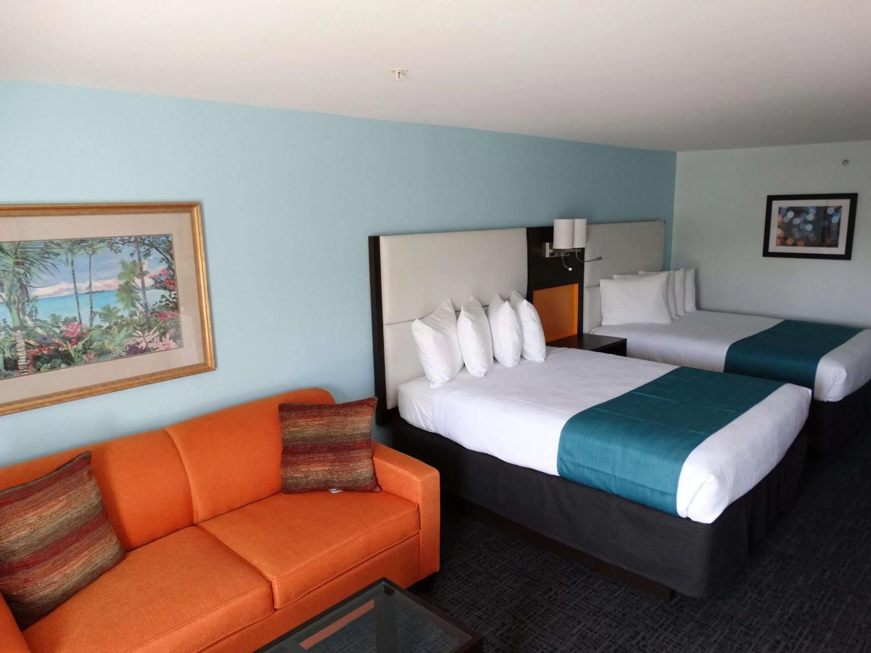 Queen Room with Two Queen Beds and Sofa Bed in Best Western Plus Orlando Lake Buena Vista South Inn & Suites