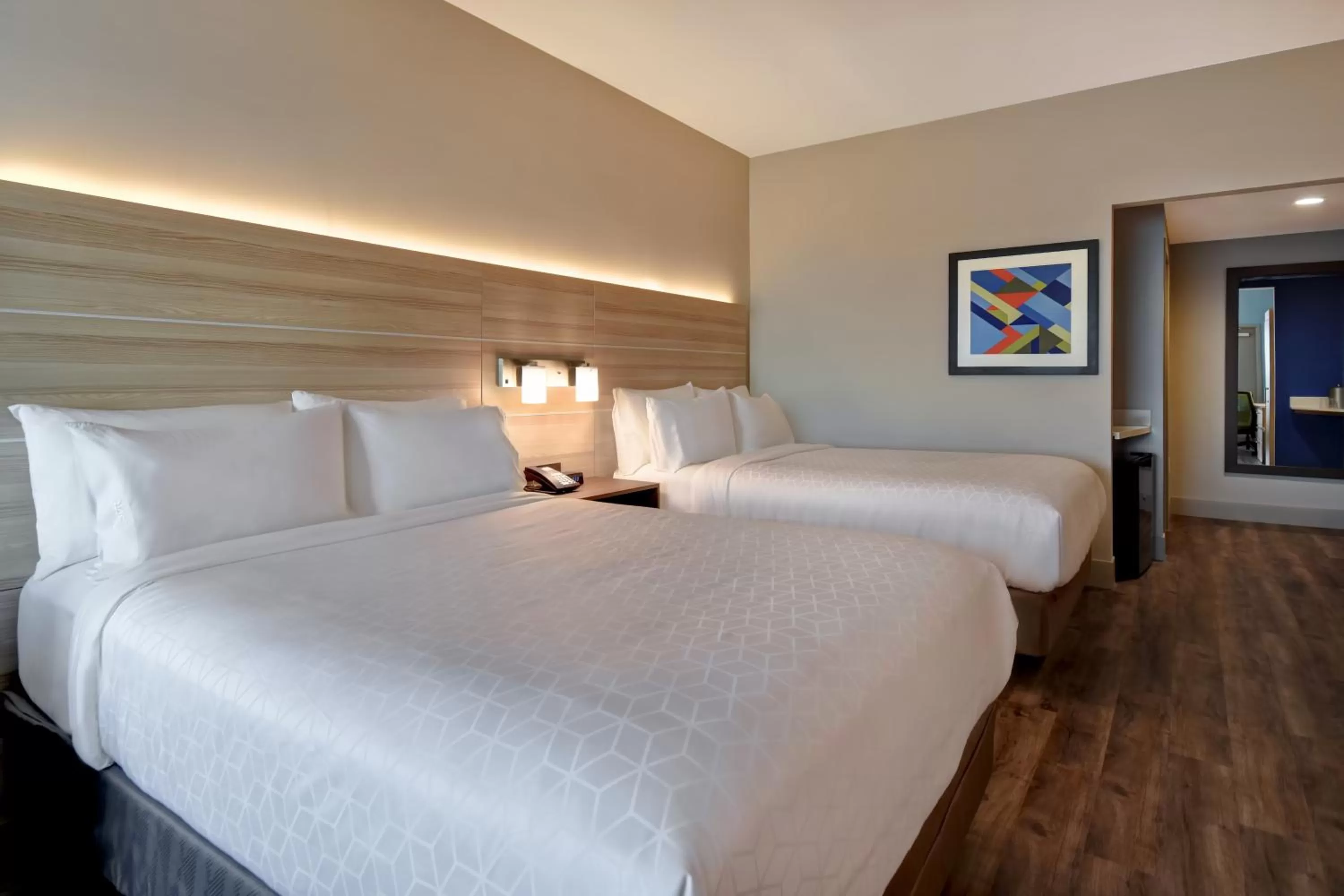 Queen Suite with Two Queen Beds, Balcony and Beach View in Holiday Inn Express & Suites - Galveston Beach by IHG