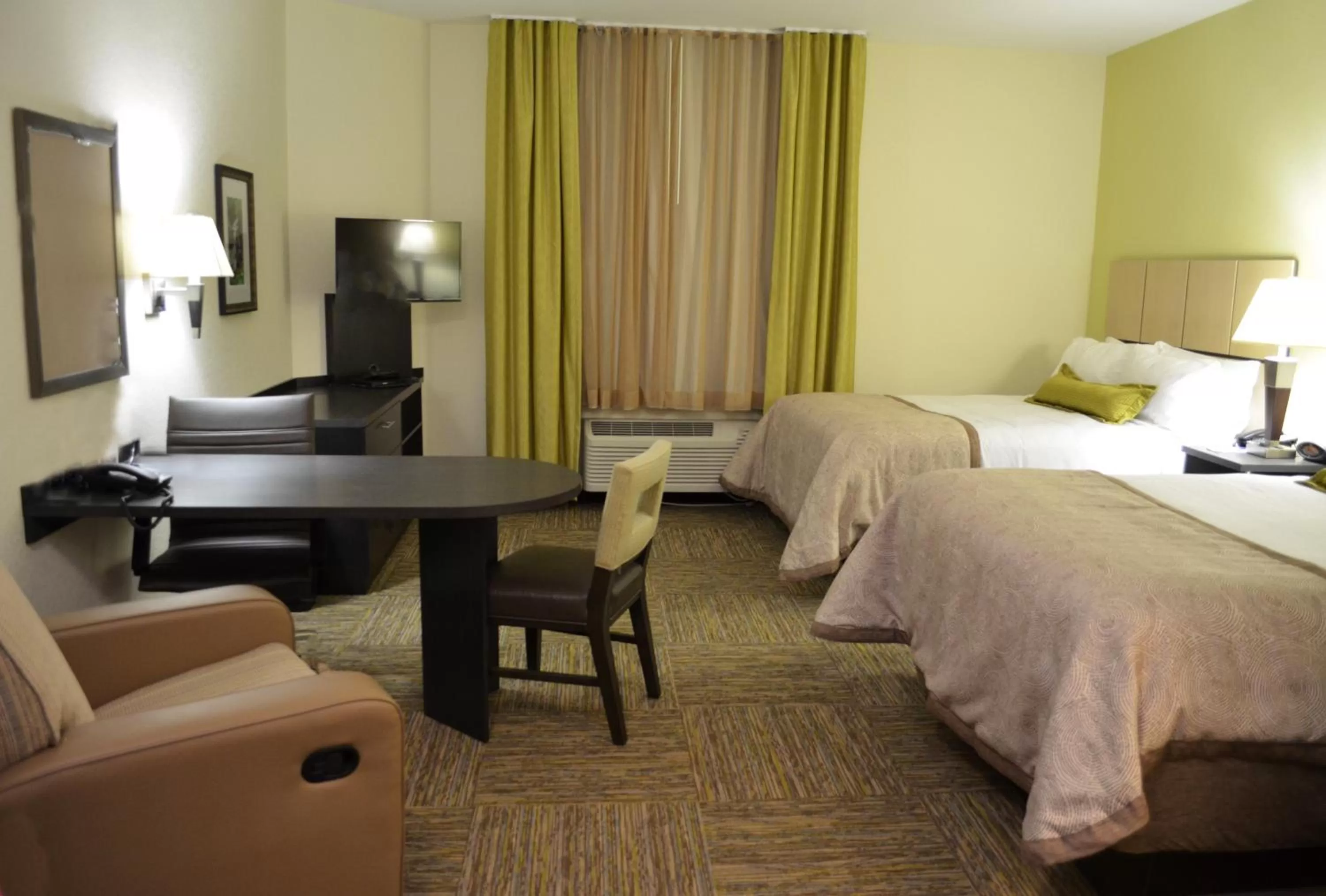 Queen Studio with Two Queen Beds - Hearing Accessible, Full Kitchen, Sofa Bed in Candlewood Suites Greenville by IHG