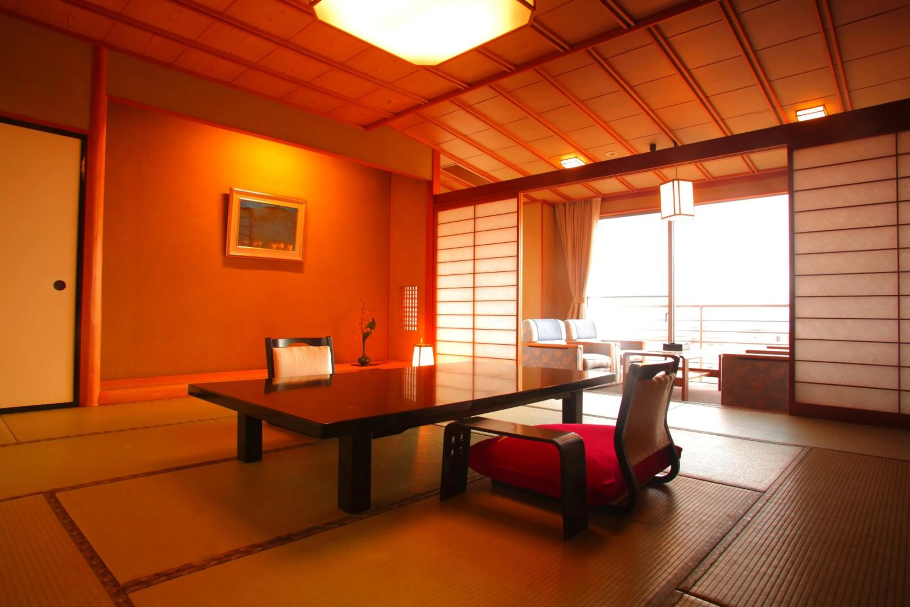 Japanese-Style Room with Tatami area and Ocean View in Eihokaku