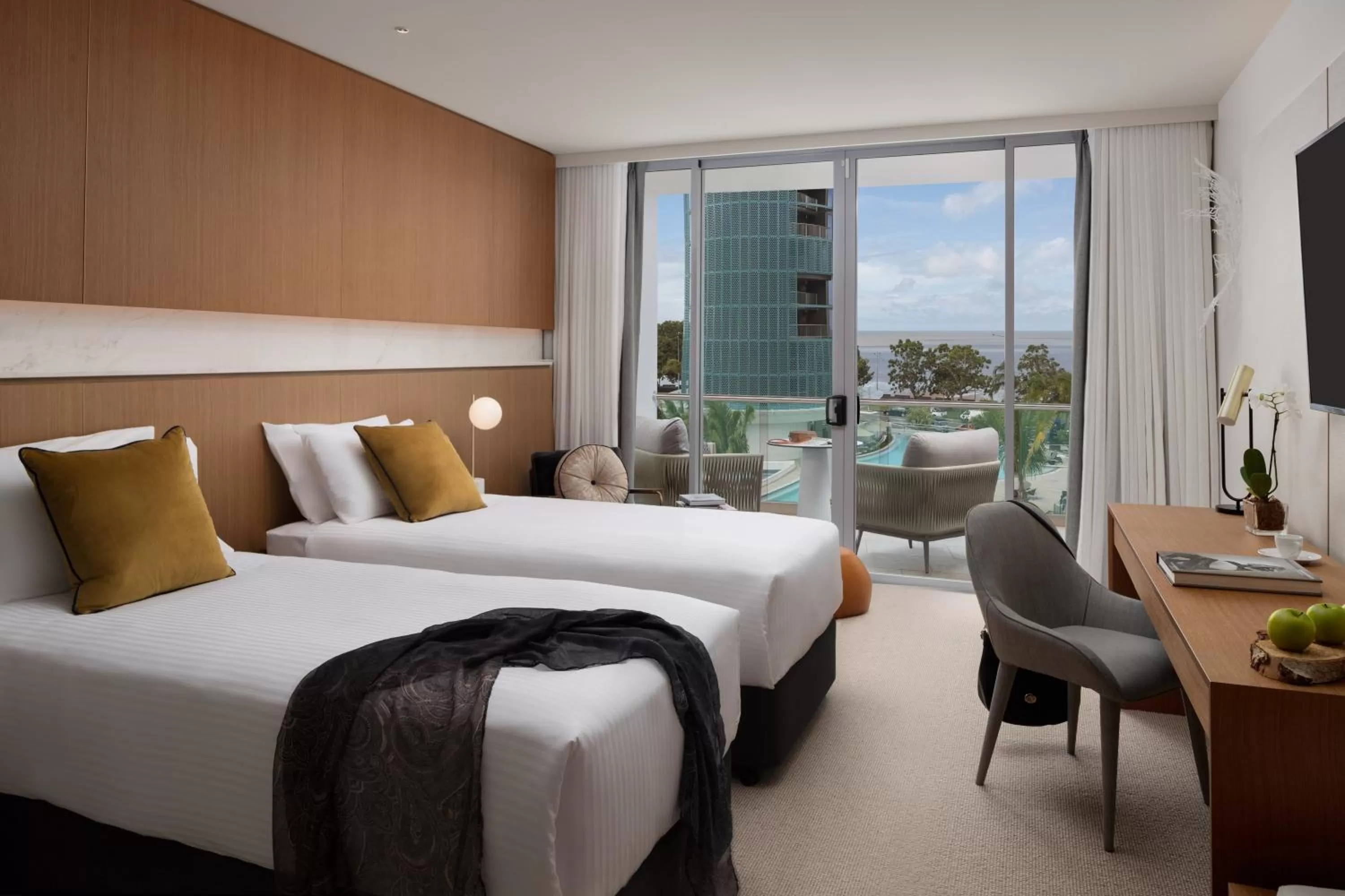 Twin Room with Pool View - Resort in Crystalbrook Riley