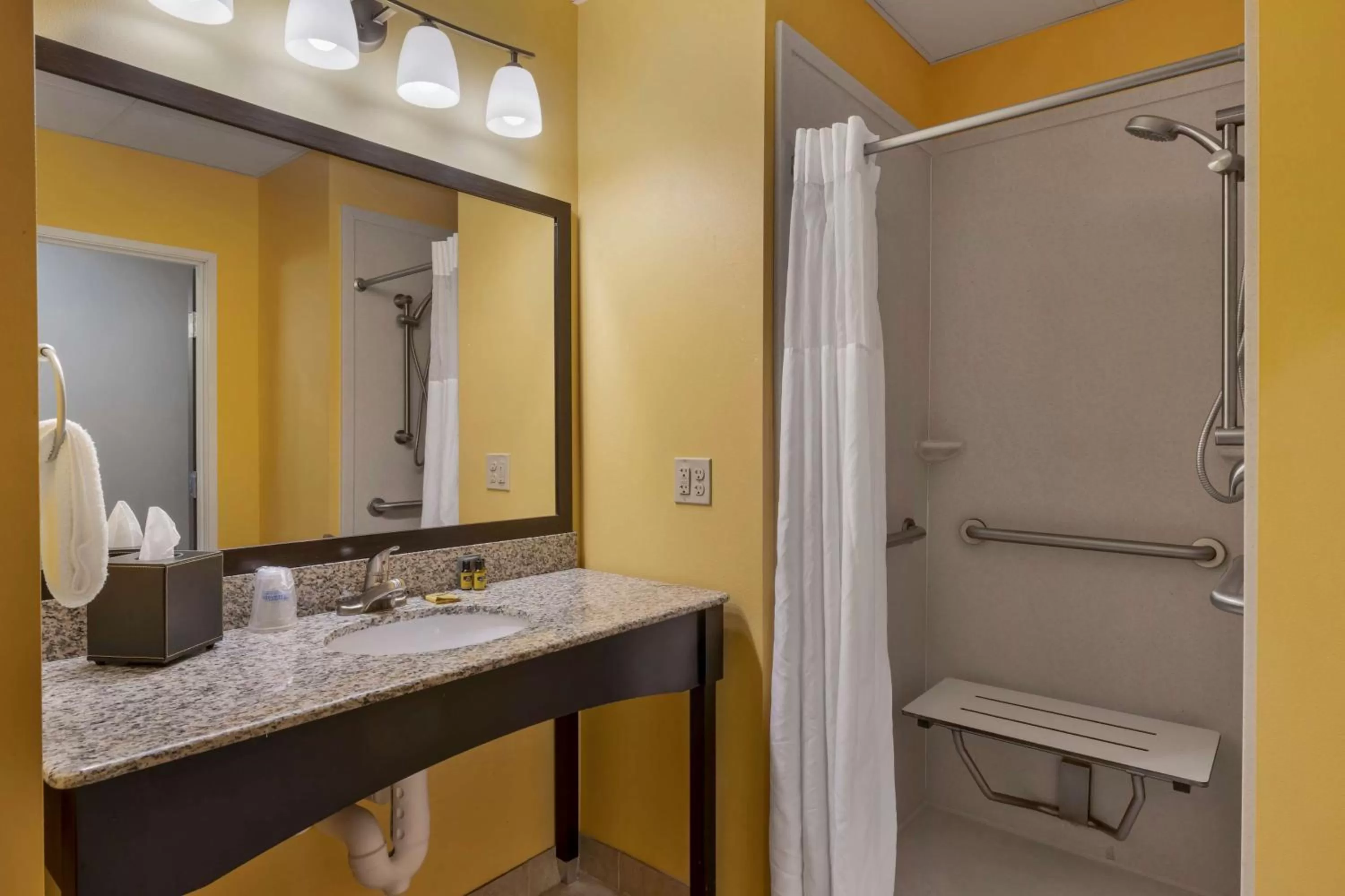 Mobility Accessible Suite with 1 King and 1 Queen Bed, Roll In Shower - Non Smoking in Best Western Plus North Platte Inn & Suites