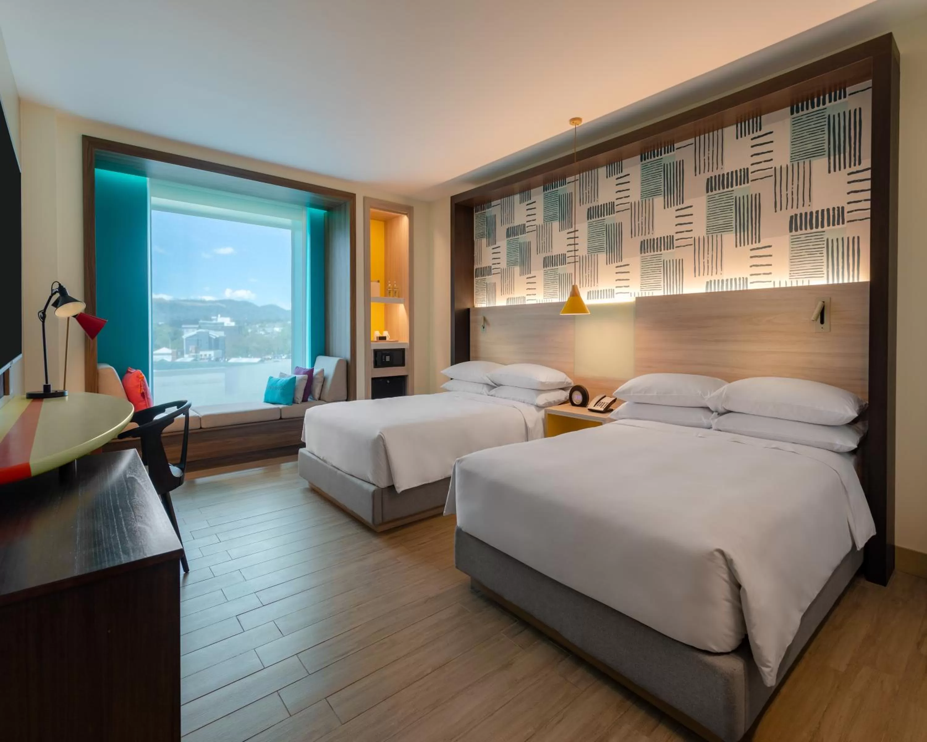 Double Room with Two Double Beds and View in Hyatt Centric San Salvador
