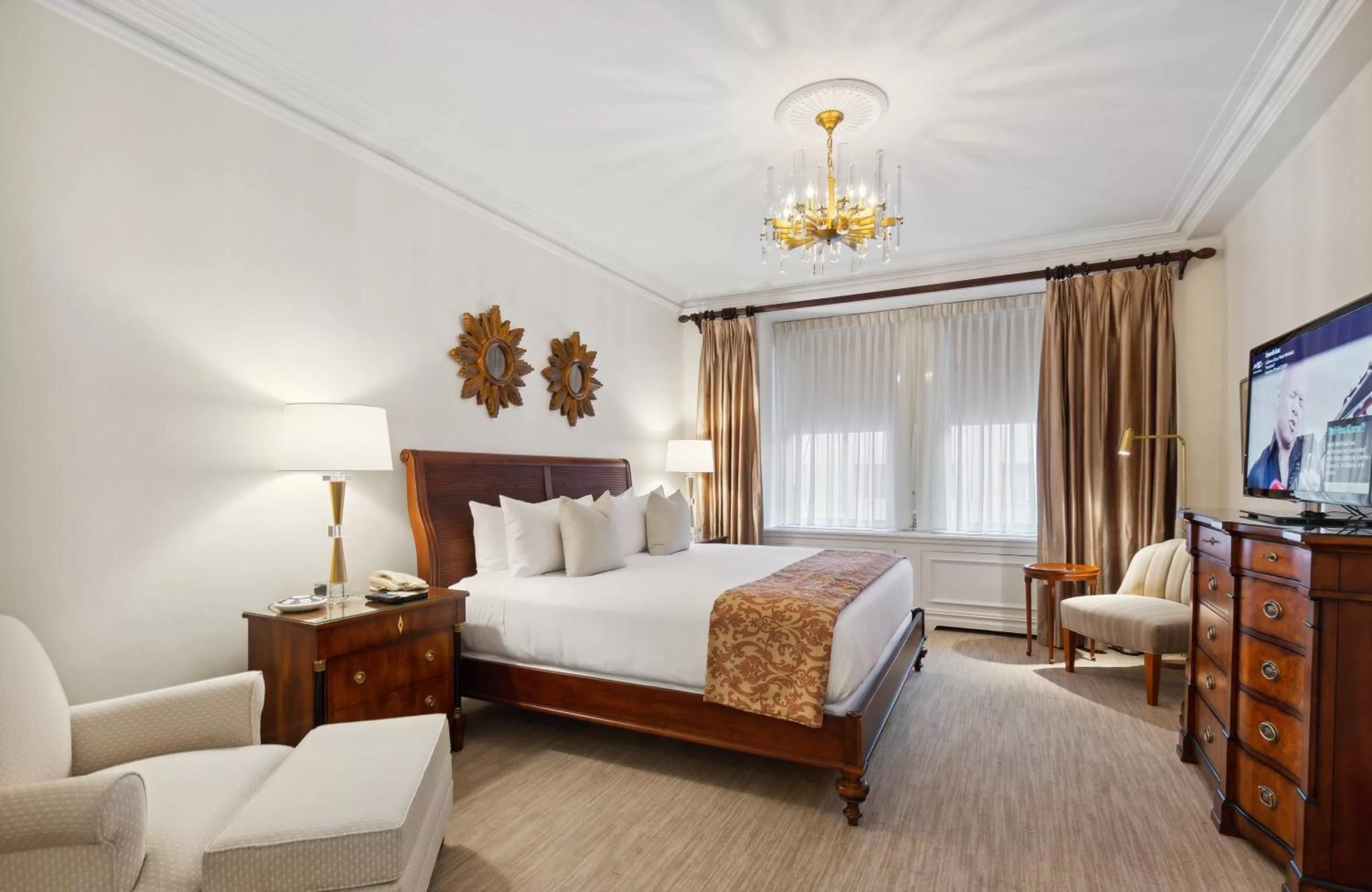 Interior King Suite in The Sherry Netherland