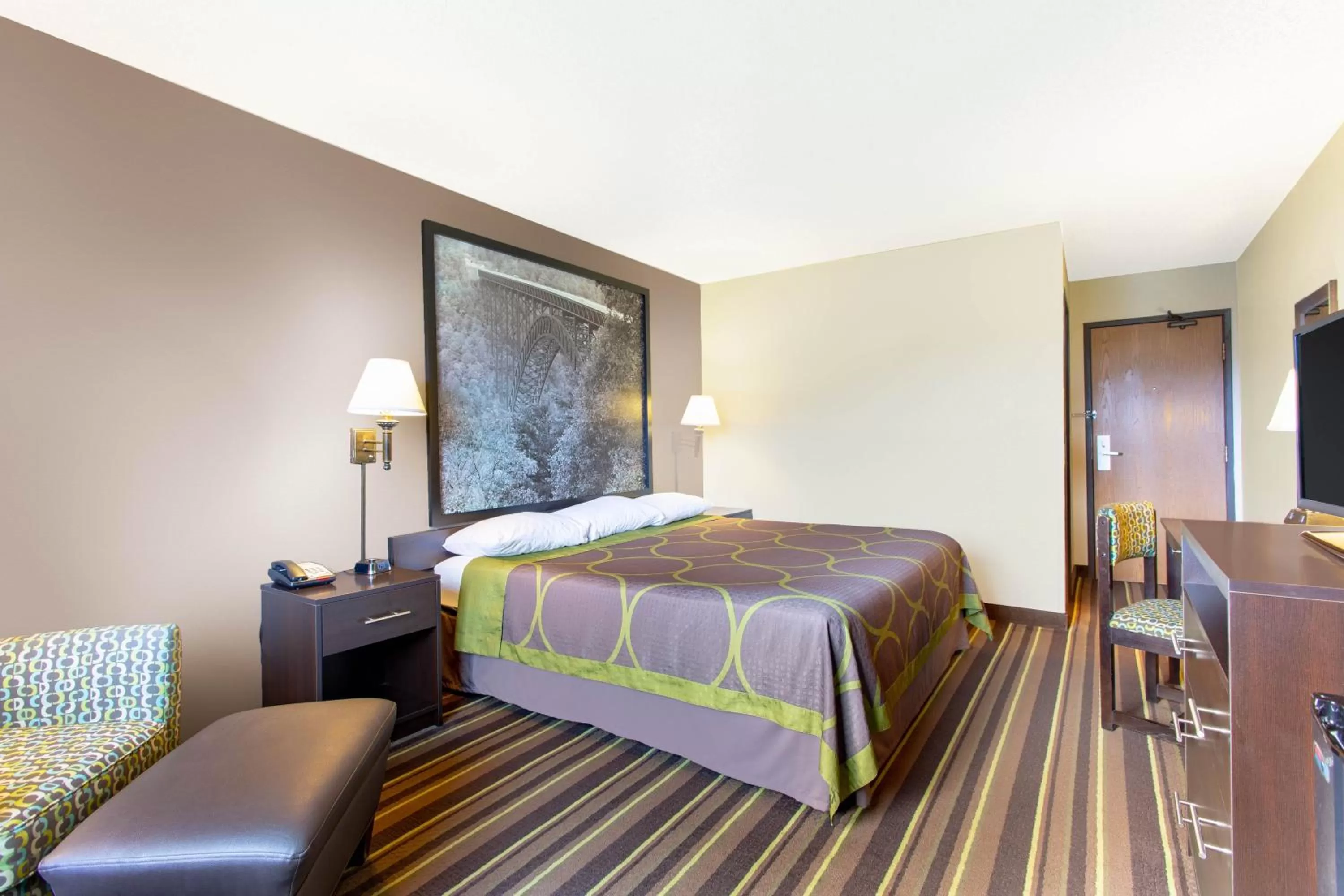 Standard King Room - Non-Smoking  in Super 8 by Wyndham Weston WV