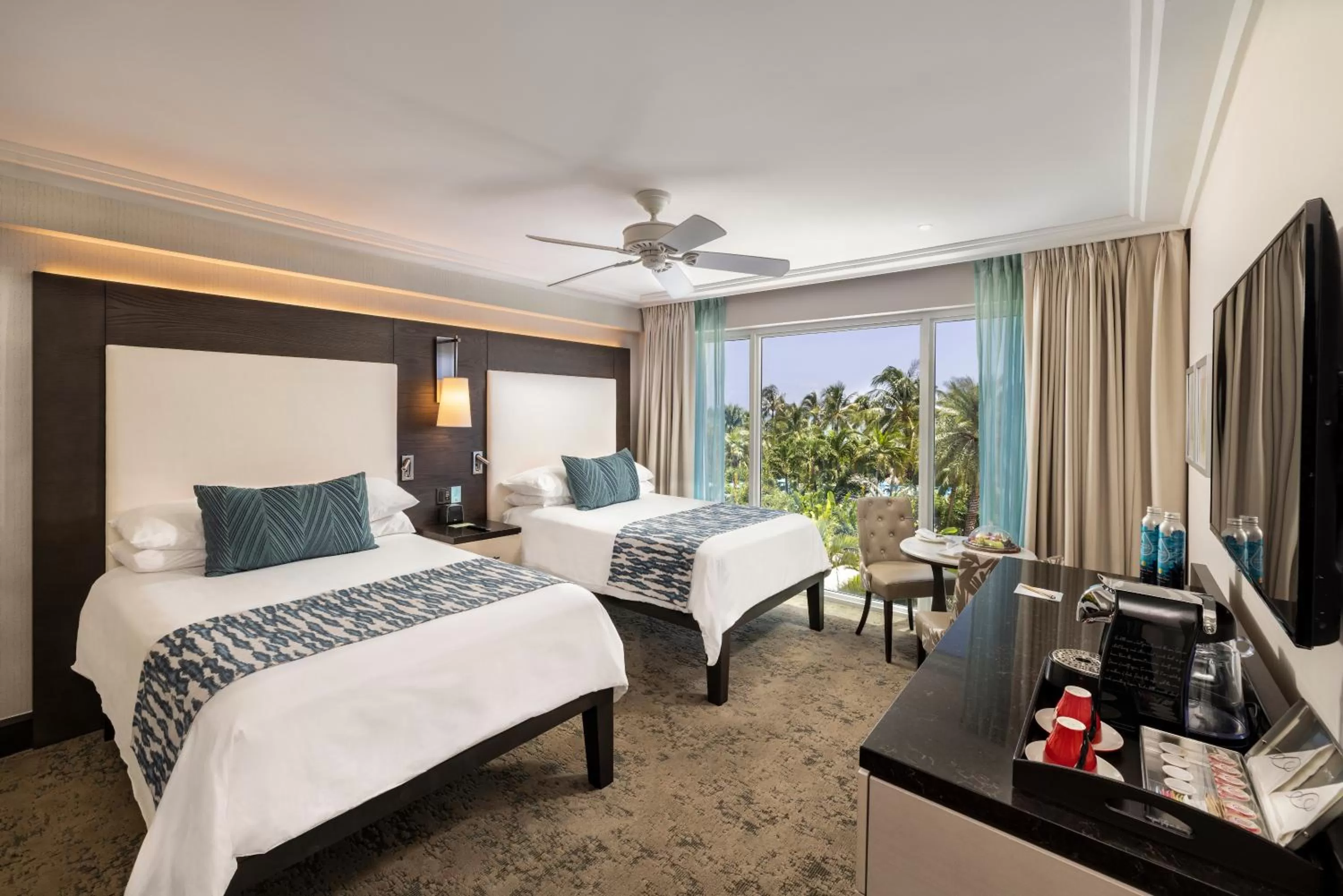 Partial Ocean View 2 Double Beds in The Palms Hotel & Spa