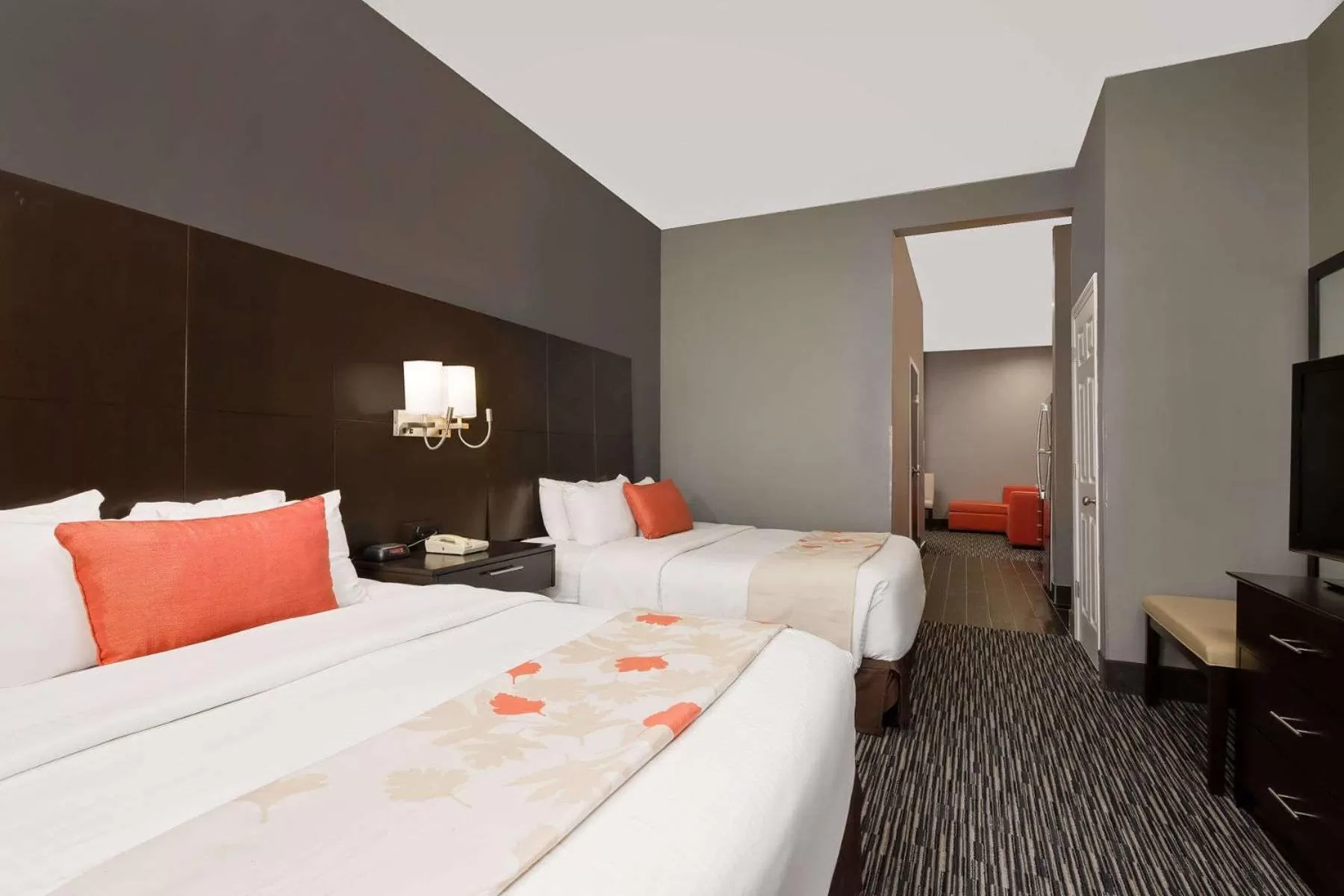 One-Bedroom Suite with Two Queen Beds - Non-Smoking in Hawthorn Extended Stay by Wyndham Columbus West