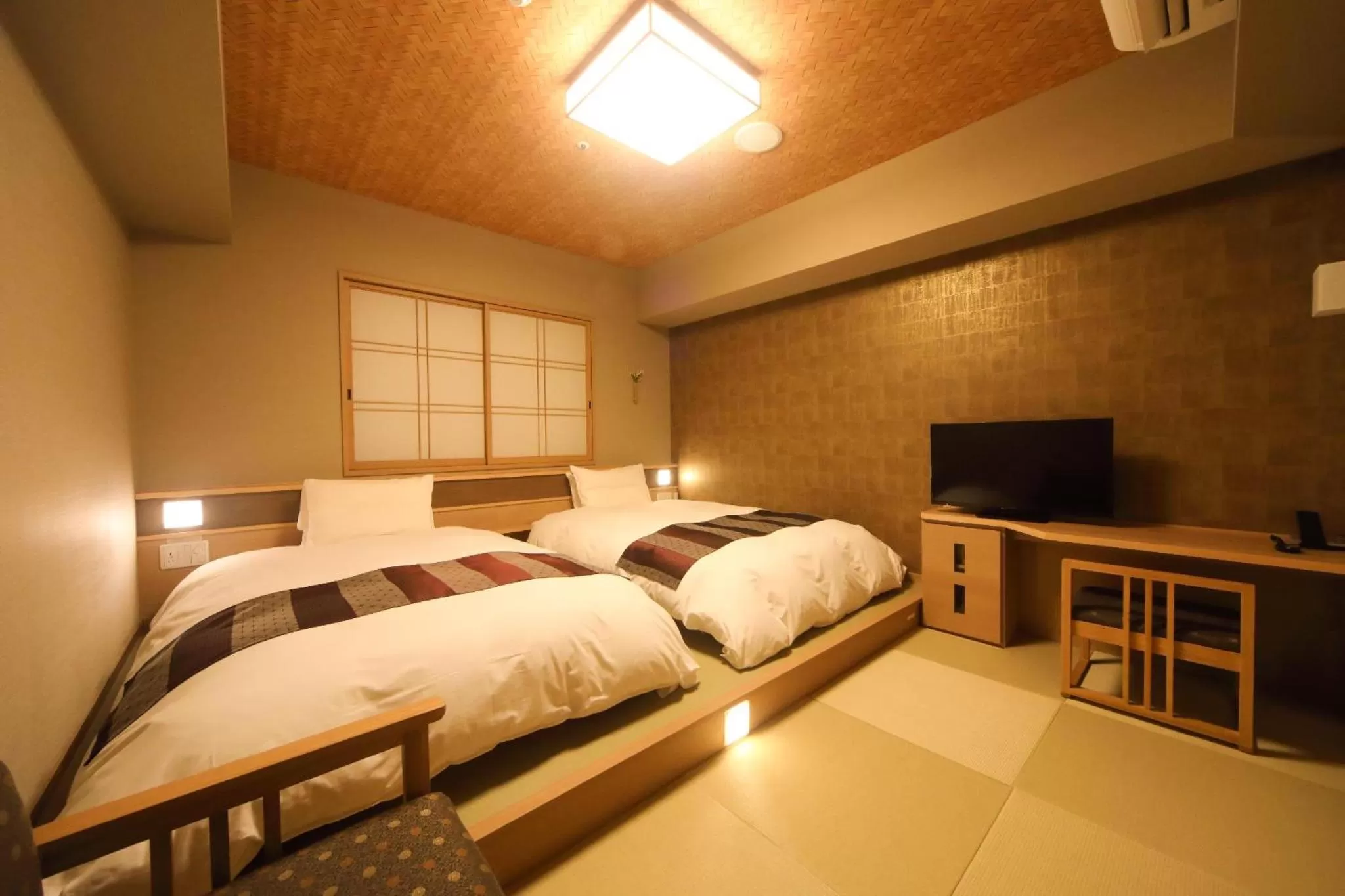 Standard Twin Room with Tatami Floor in Onyado Nono Namba Natural Hot Spring