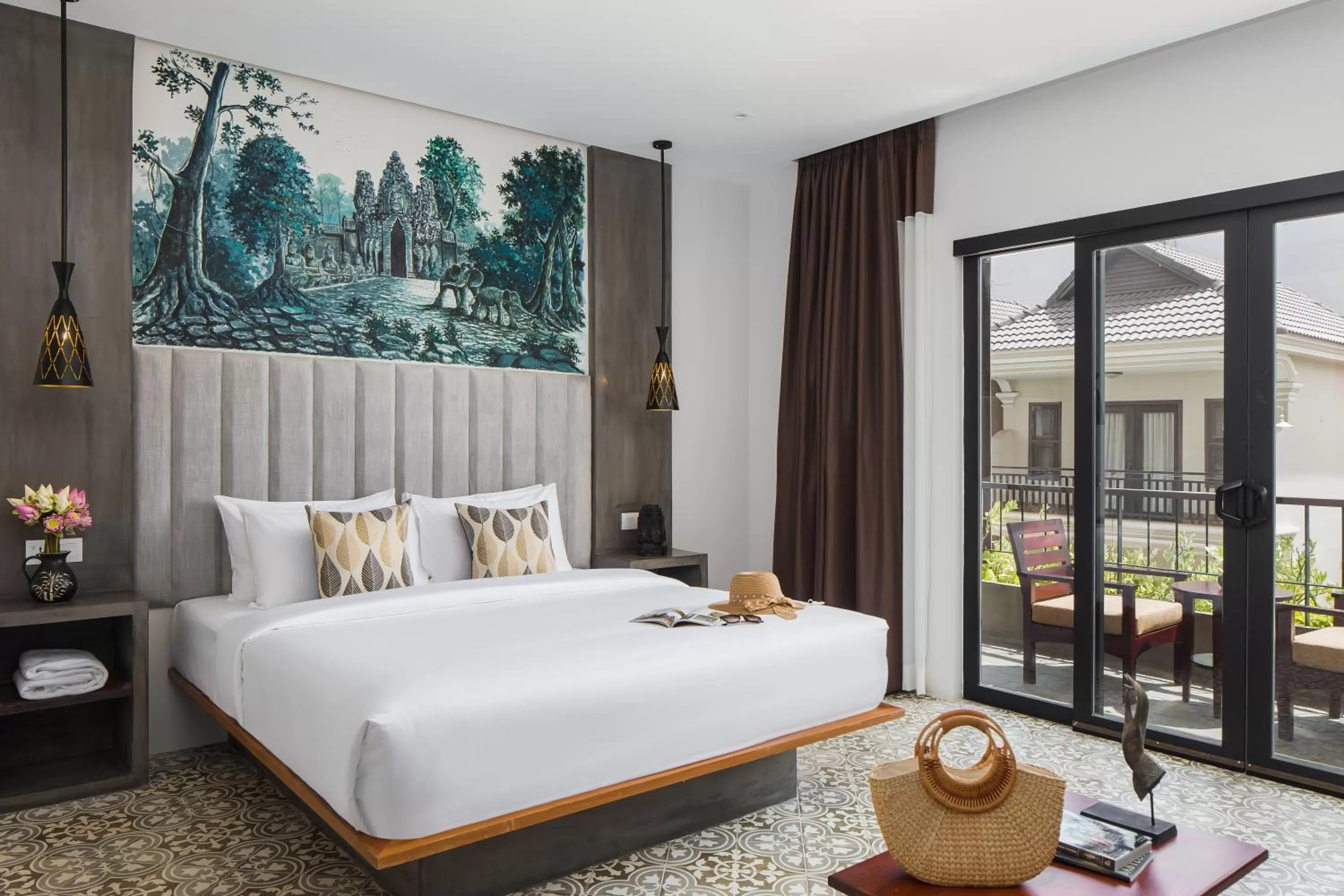 King Room with Pool View in Siem Reap Palace Hotel & Spa