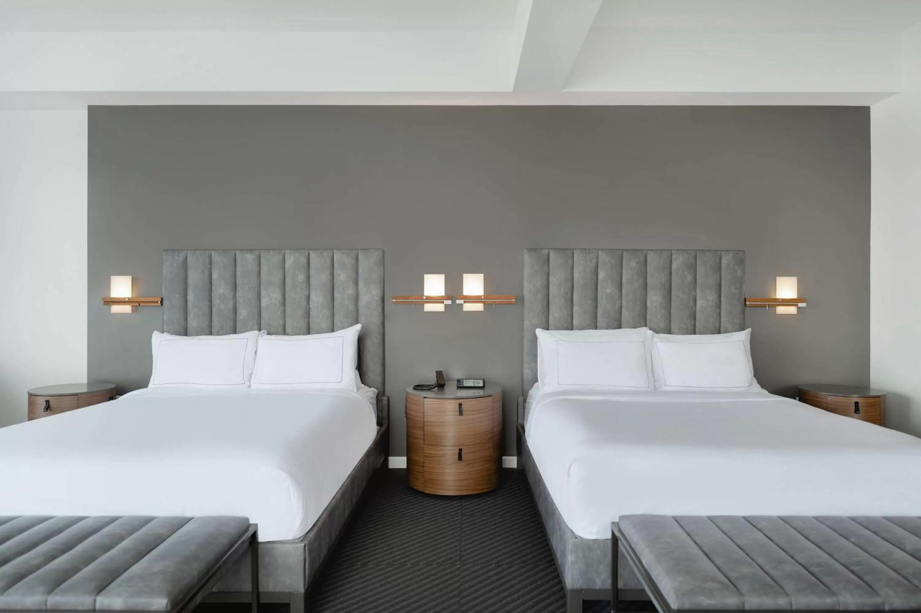 Queen Room with Two Queen Beds and Roll-In Shower - Mobility Accessible in Hotel Chauncey Iowa City, Tapestry Collection by Hilton