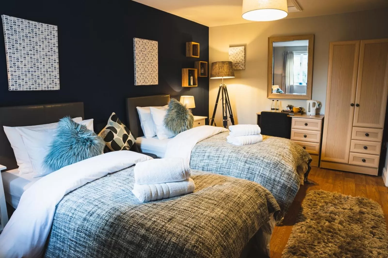 Twin Room with Shower - single occupancy in The Bull Inn