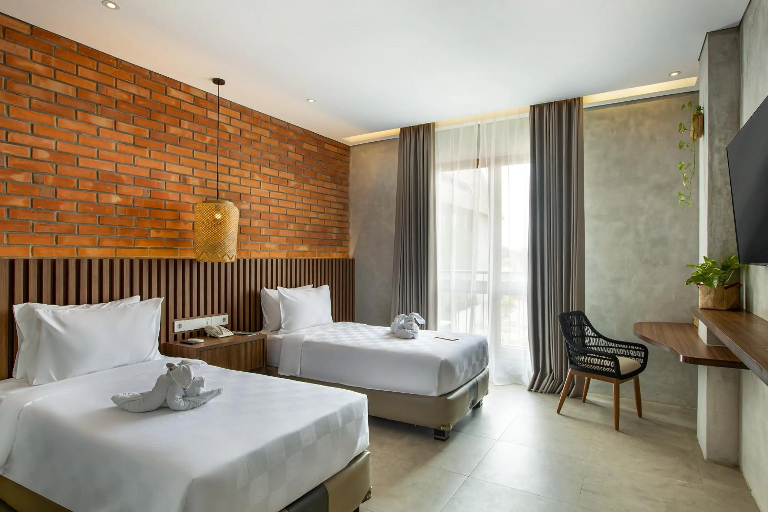 Deluxe Twin Room in Greenhost Boutique Hotel Prawirotaman