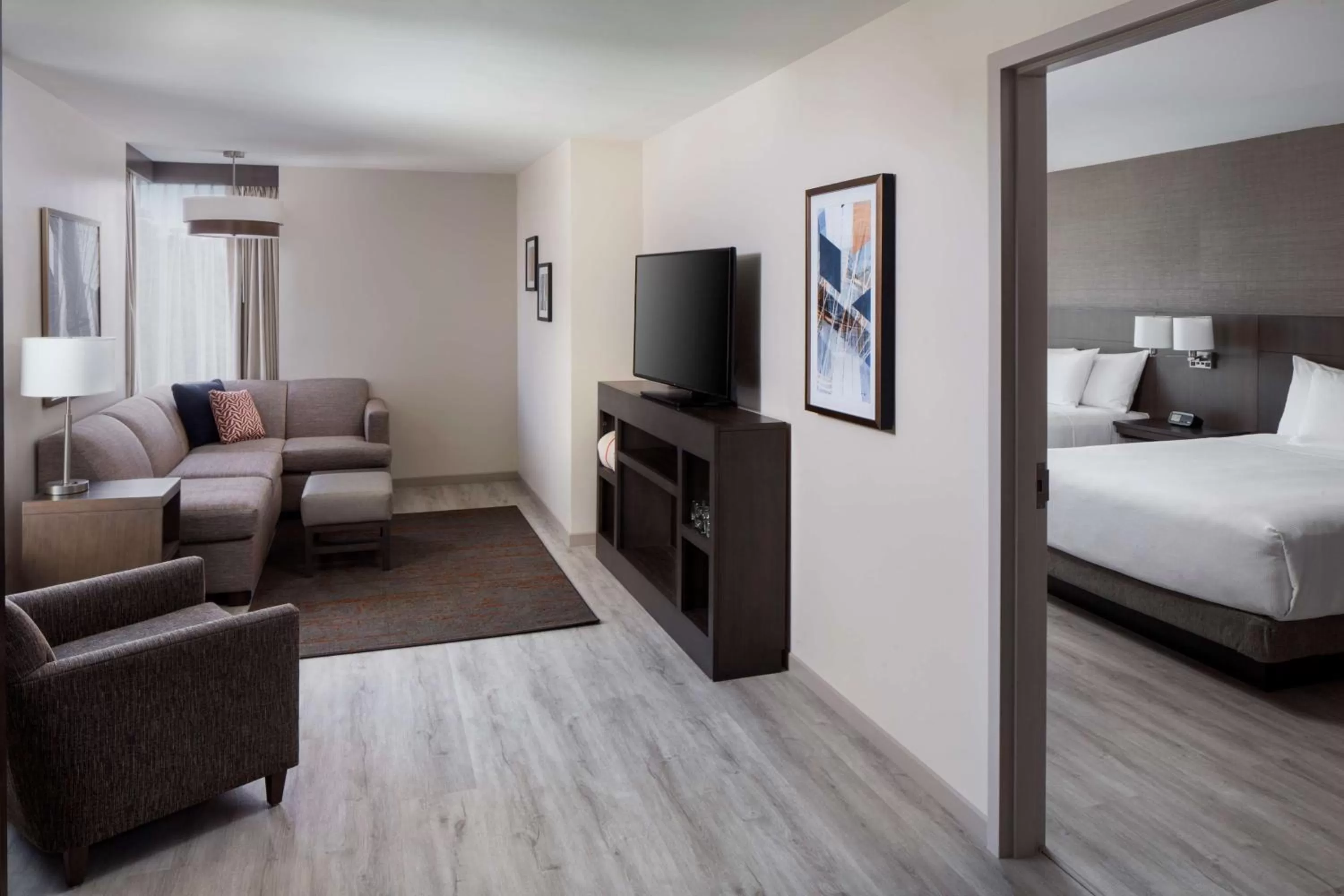 One-Bedroom Suite with Two Queen Beds and Sofa Bed in Hyatt Place Poughkeepsie