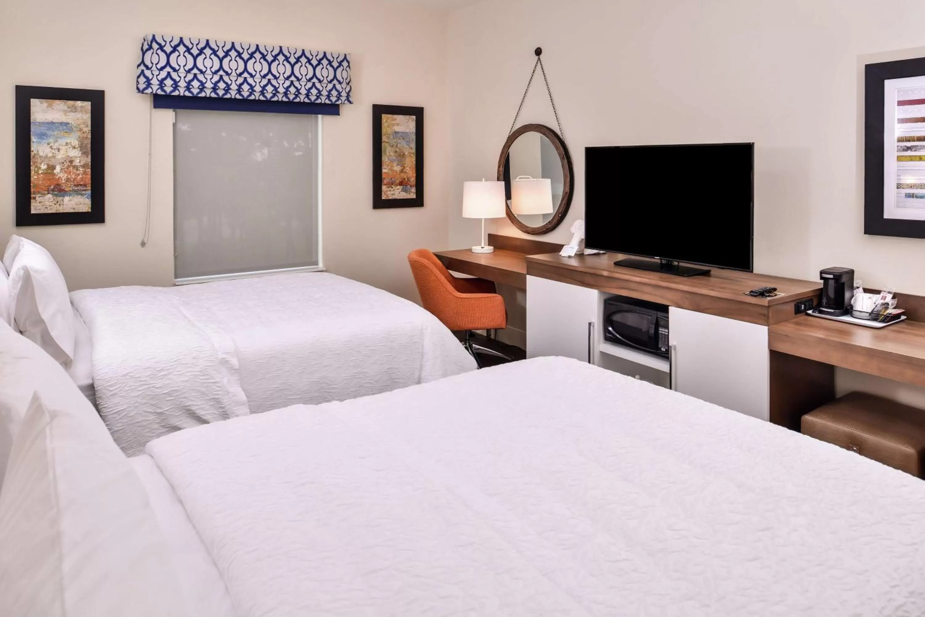 Queen Room with Two Queen Beds - Mobility/Hearing Accessible - Non-Smoking in Hampton Inn Benson