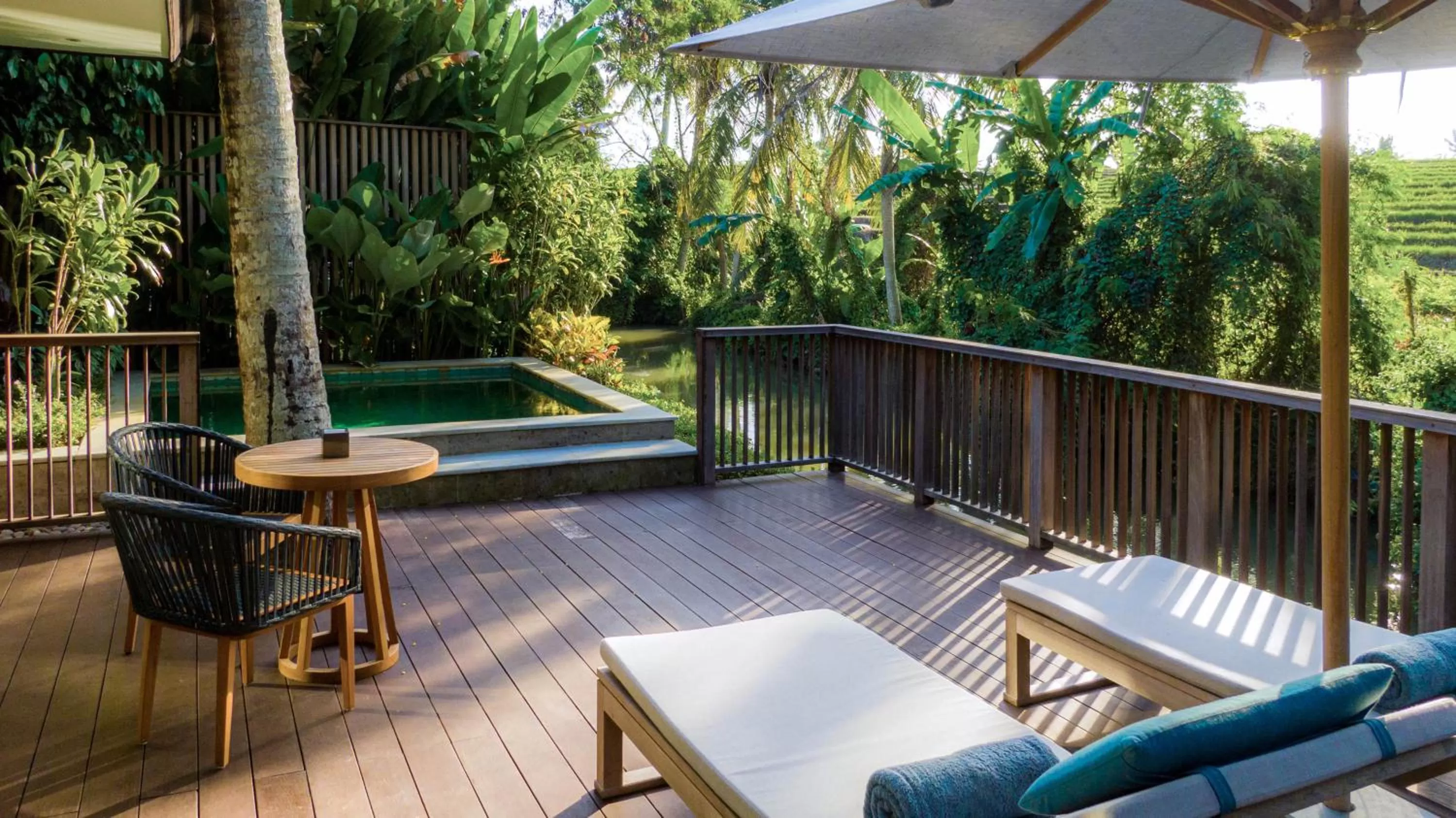 River Pool Pavilion in Nirjhara