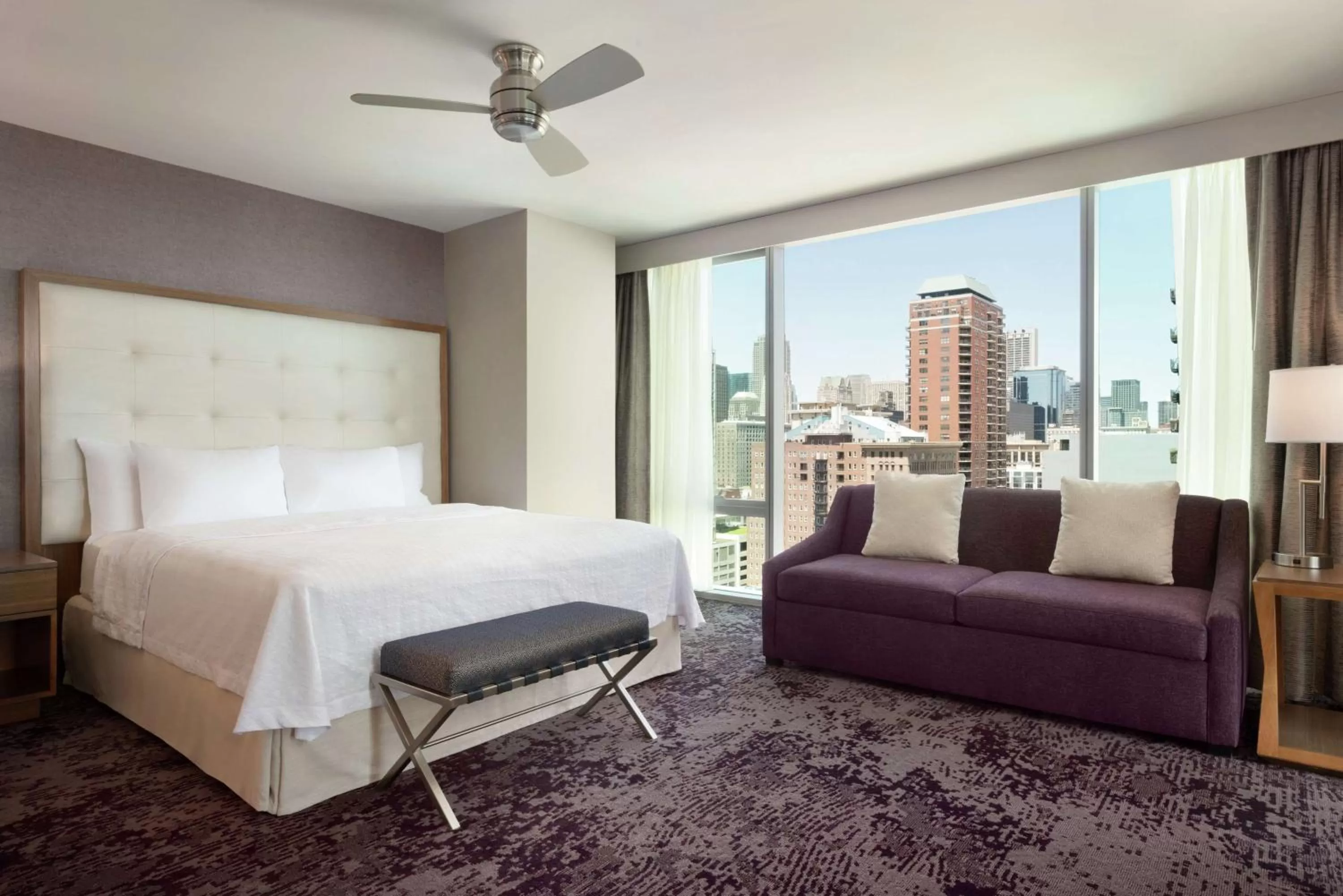 King Studio Corner Suite - Non-Smoking in Homewood Suites By Hilton Chicago Downtown South Loop