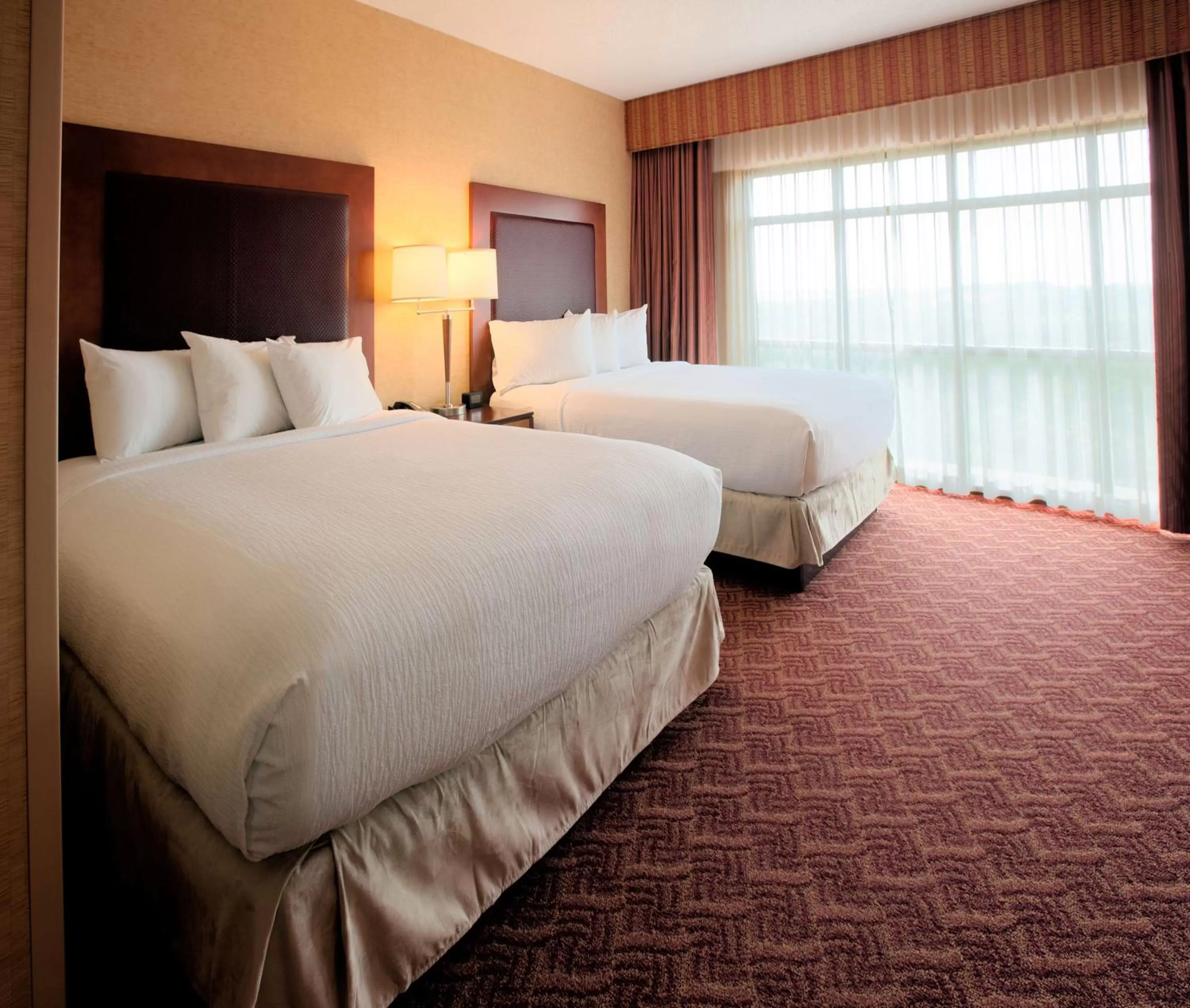 Corner Queen Suite with Two Queen Beds - Non-Smoking in Embassy Suites by Hilton Charlotte Concord Golf Resort & Spa