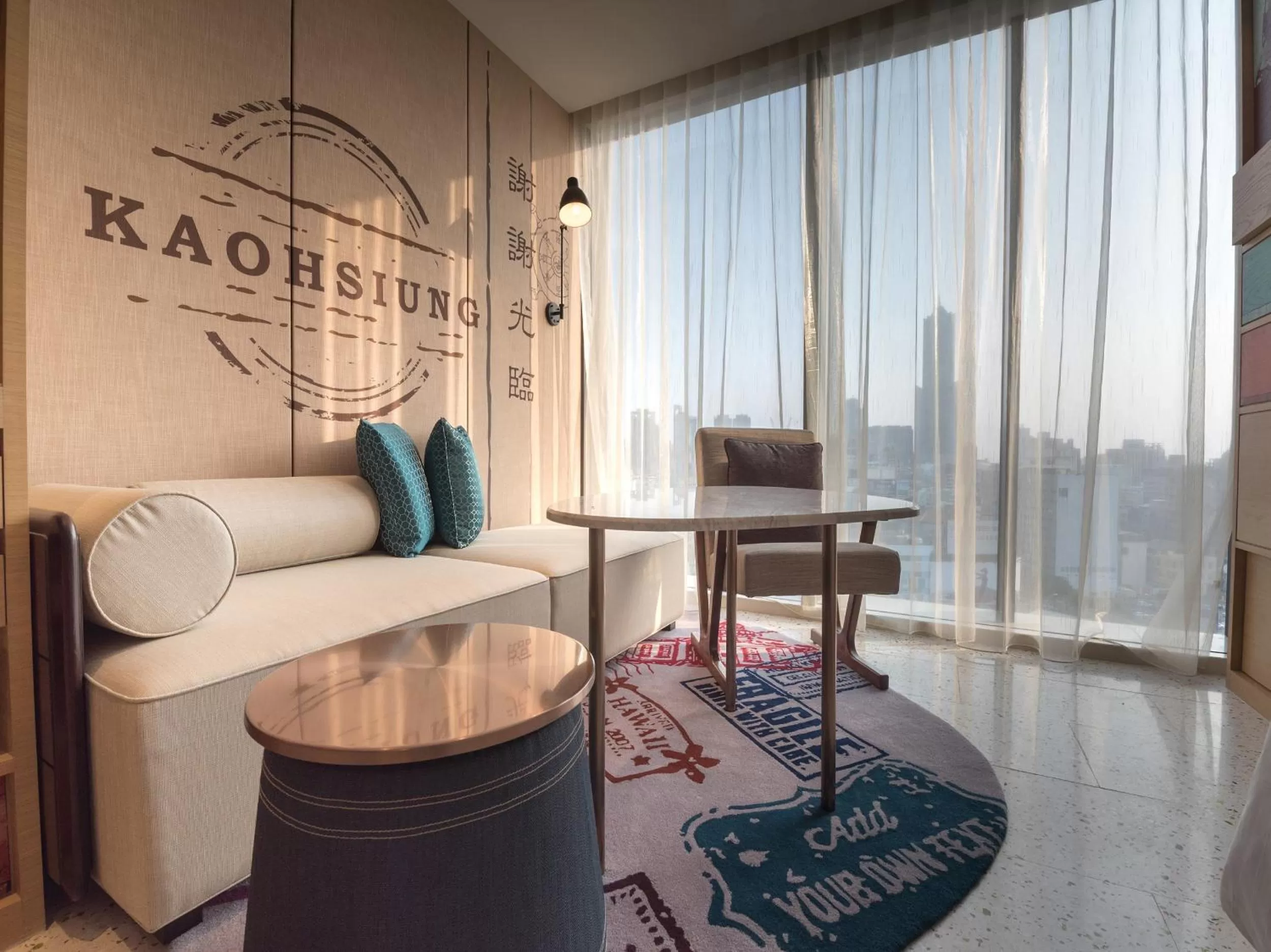 Premium King Room with Seperate Bath and Single Sofa Bed in Hotel Indigo Kaohsiung Central Park by IHG