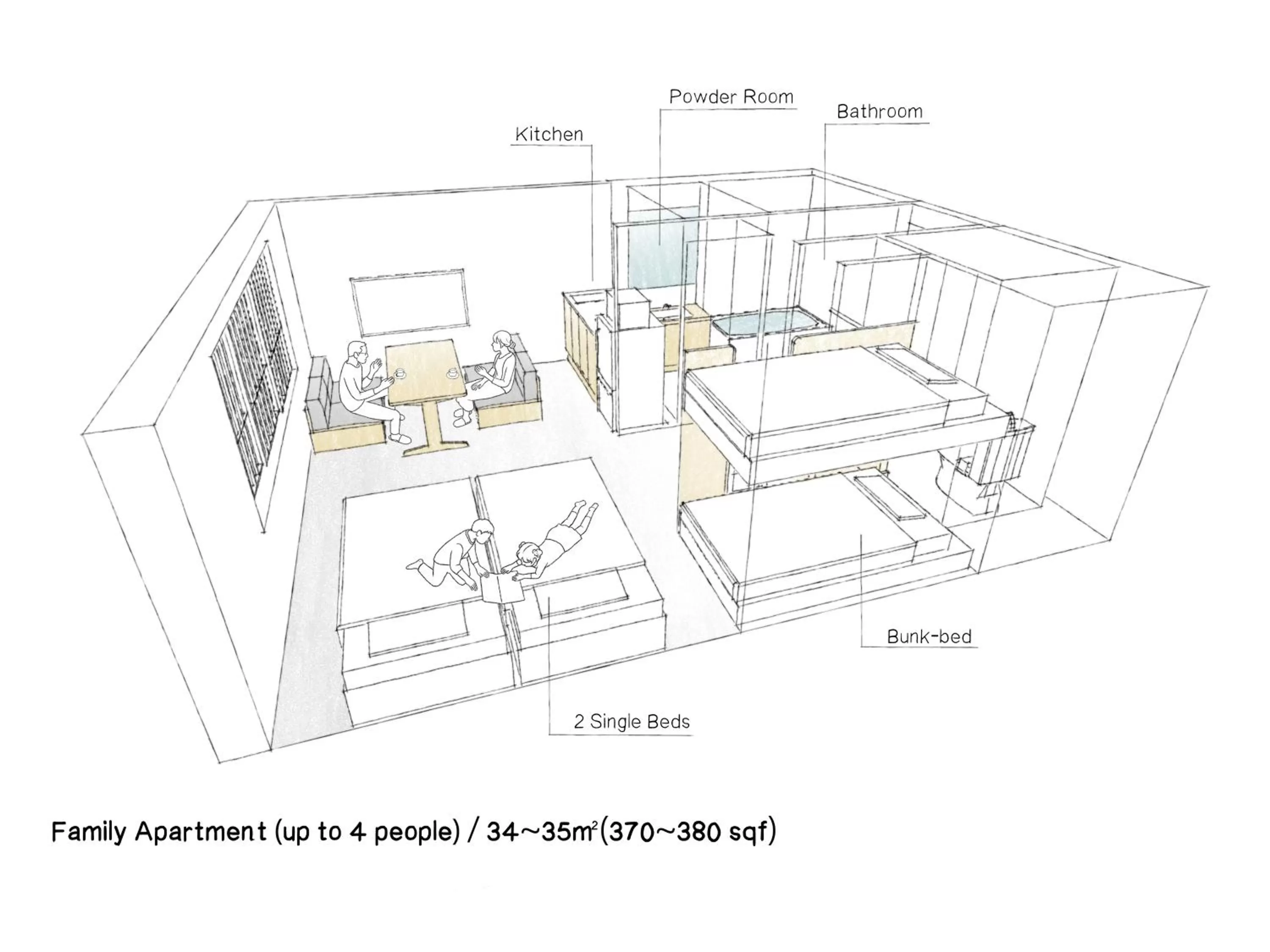 Family Apartment in MIMARU Tokyo Asakusa Station