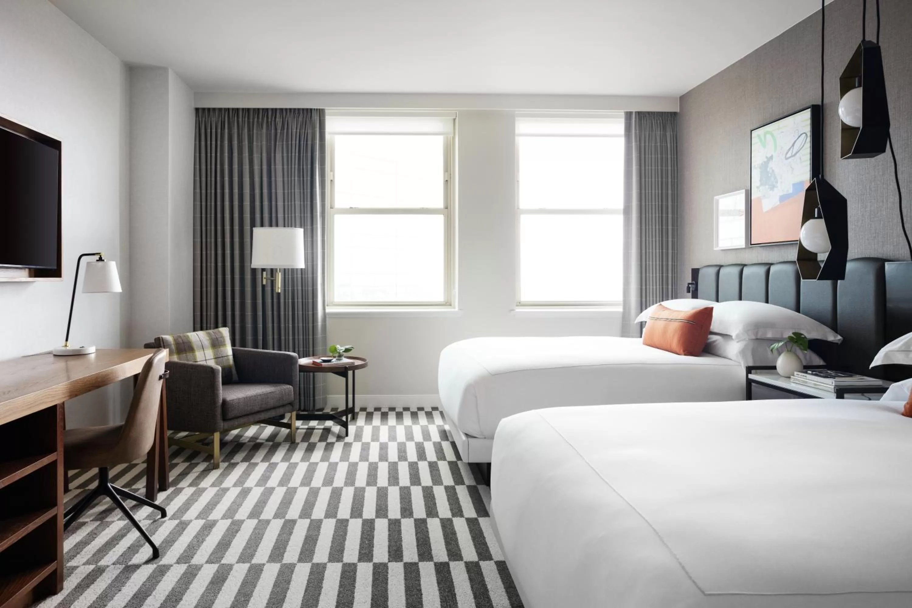 Standard Queen Room with Two Queen Beds - Hearing Accessible in Kimpton - Harper Hotel by IHG