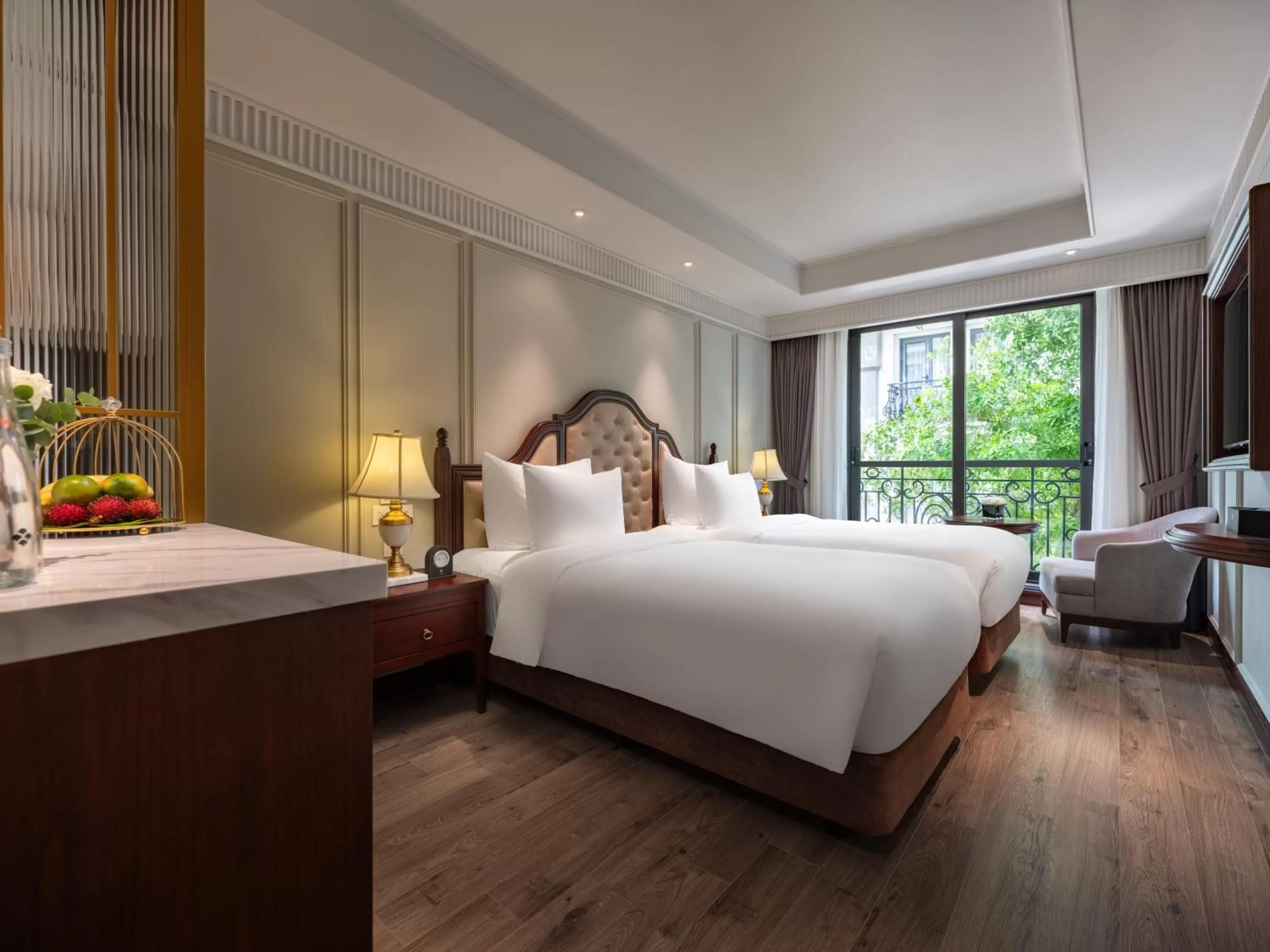 Premium Connecting Room Street View in GRAND HOTEL du LAC Hanoi