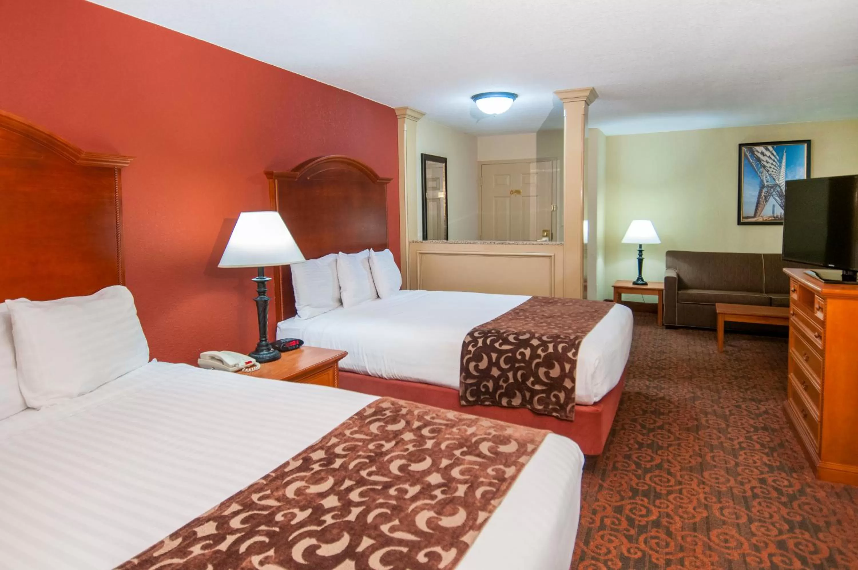 Double Queen Suite in Governors Suites Hotel Oklahoma City Airport Area