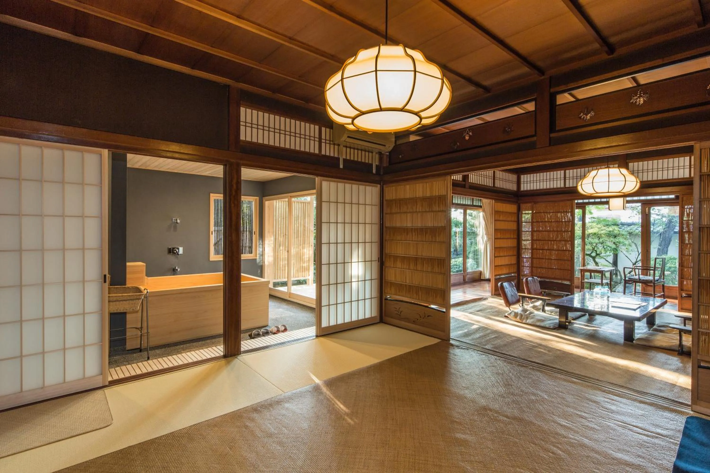 Japanese-Style Suite with Garden View and Open-Air Bath in Kyoto Nanzenji Ryokan Yachiyo Established in 1915