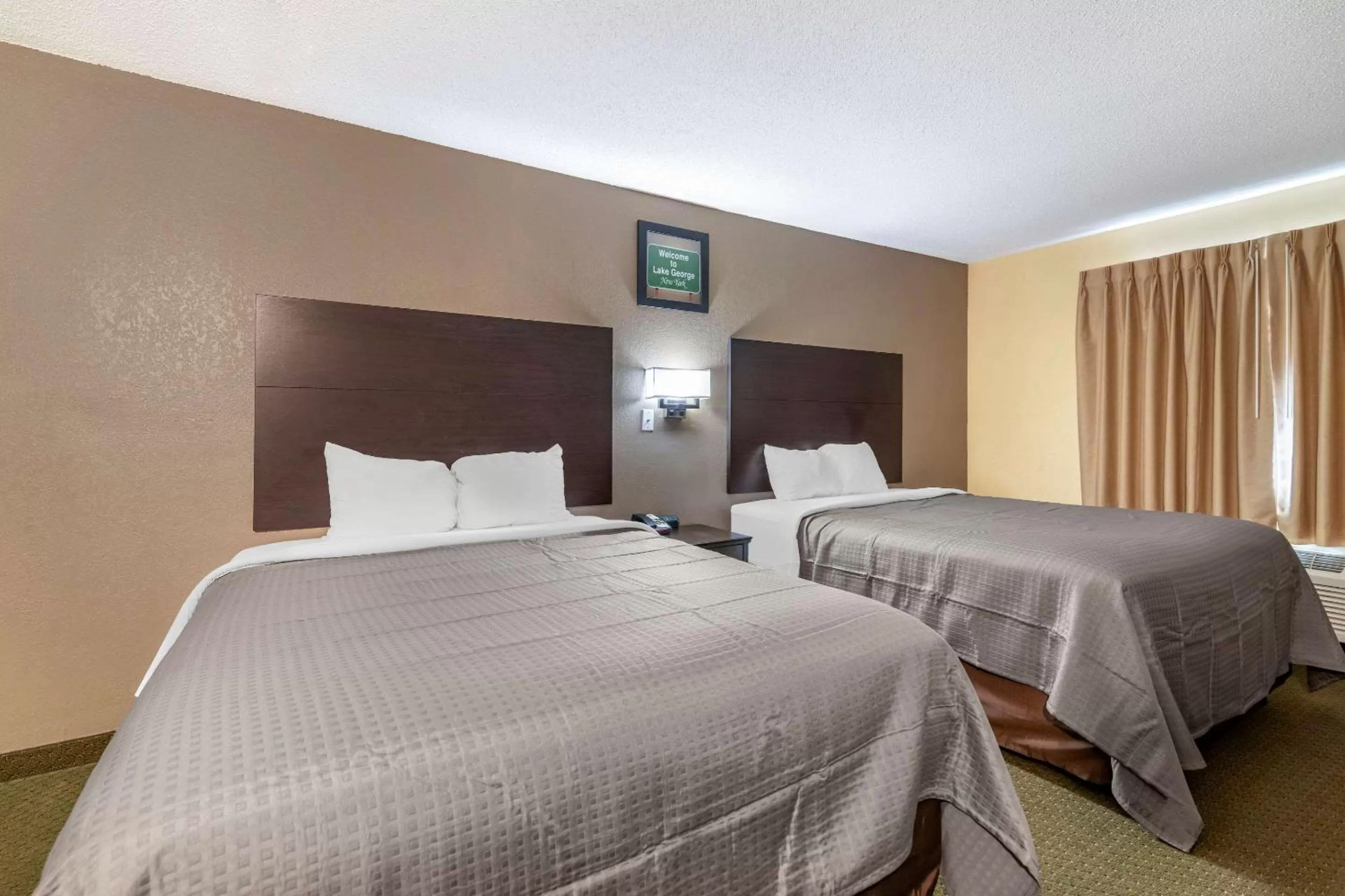 Queen Room with Two Queen Beds - Non-Smoking in Rodeway Inn Lake George Outlets