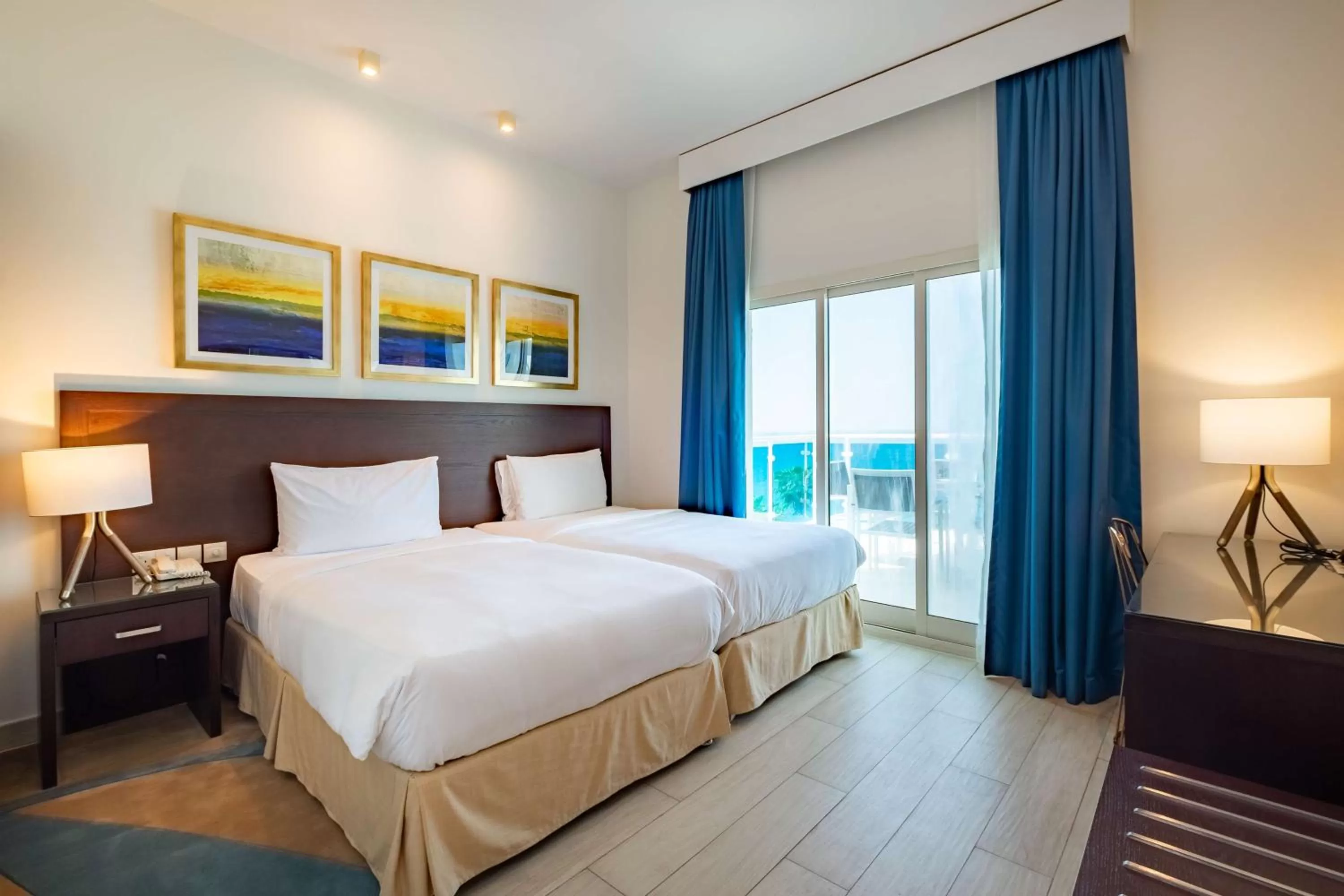 Two-Bedroom Suite with Balcony and Ocean View in Radisson Blu Resort, Fujairah