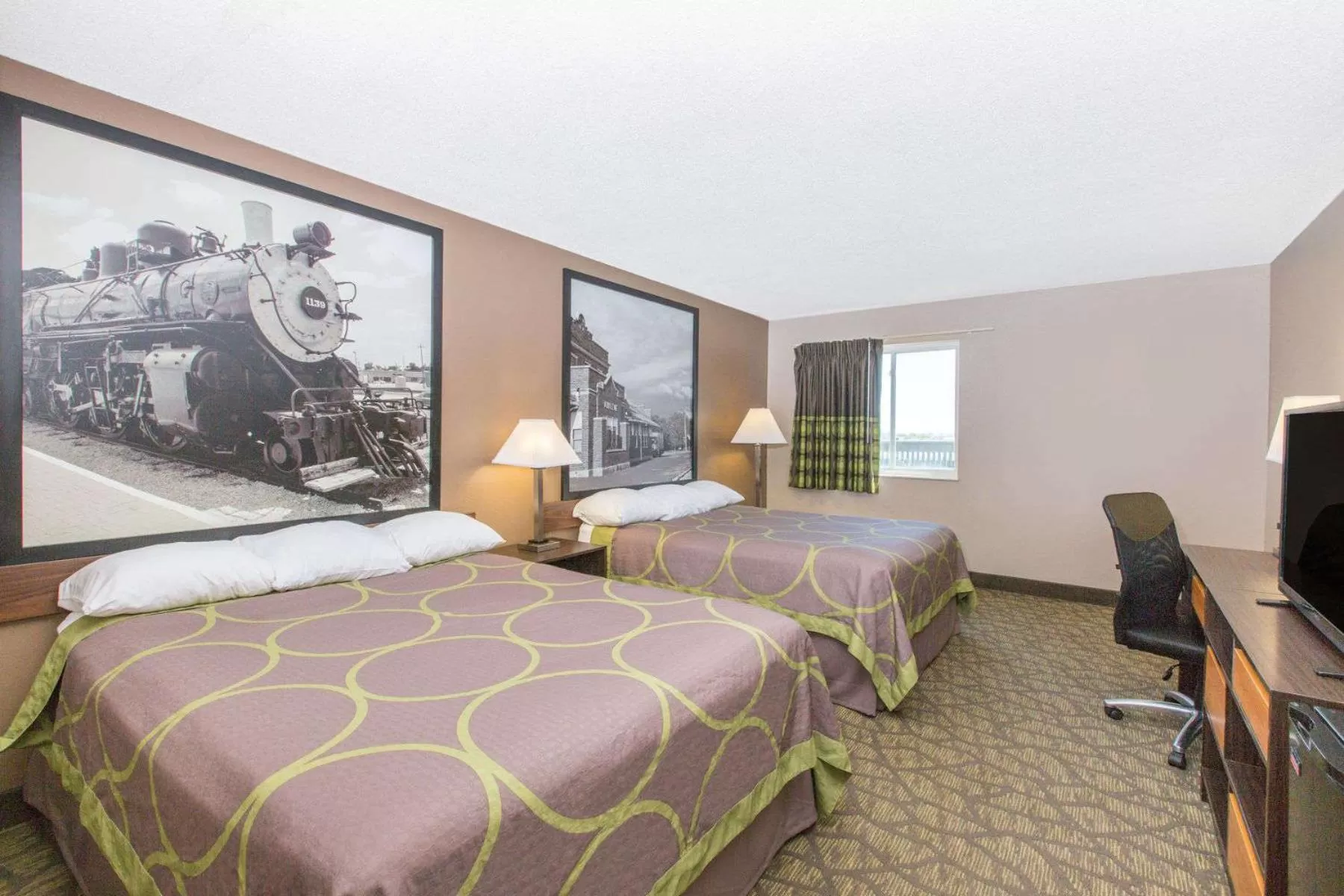 Queen Room with Two Queen Beds - Non-Smoking in Super 8 by Wyndham Belleville