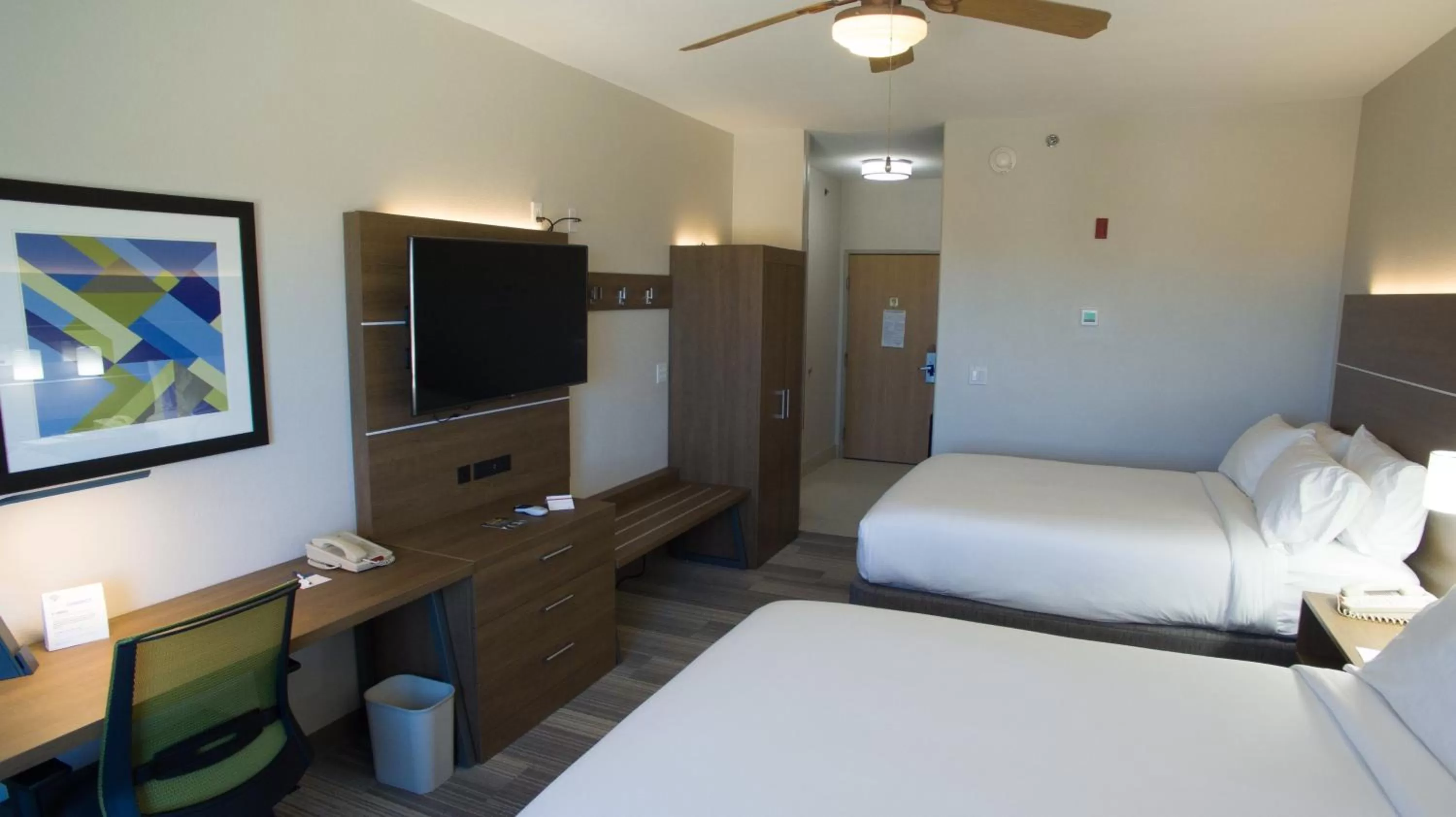 Queen Room with Two Queen Beds - Disability Access Hearing Accessible - Roll-In Shower in Holiday Inn Express Hotel and Suites South Padre Island, an IHG Hotel
