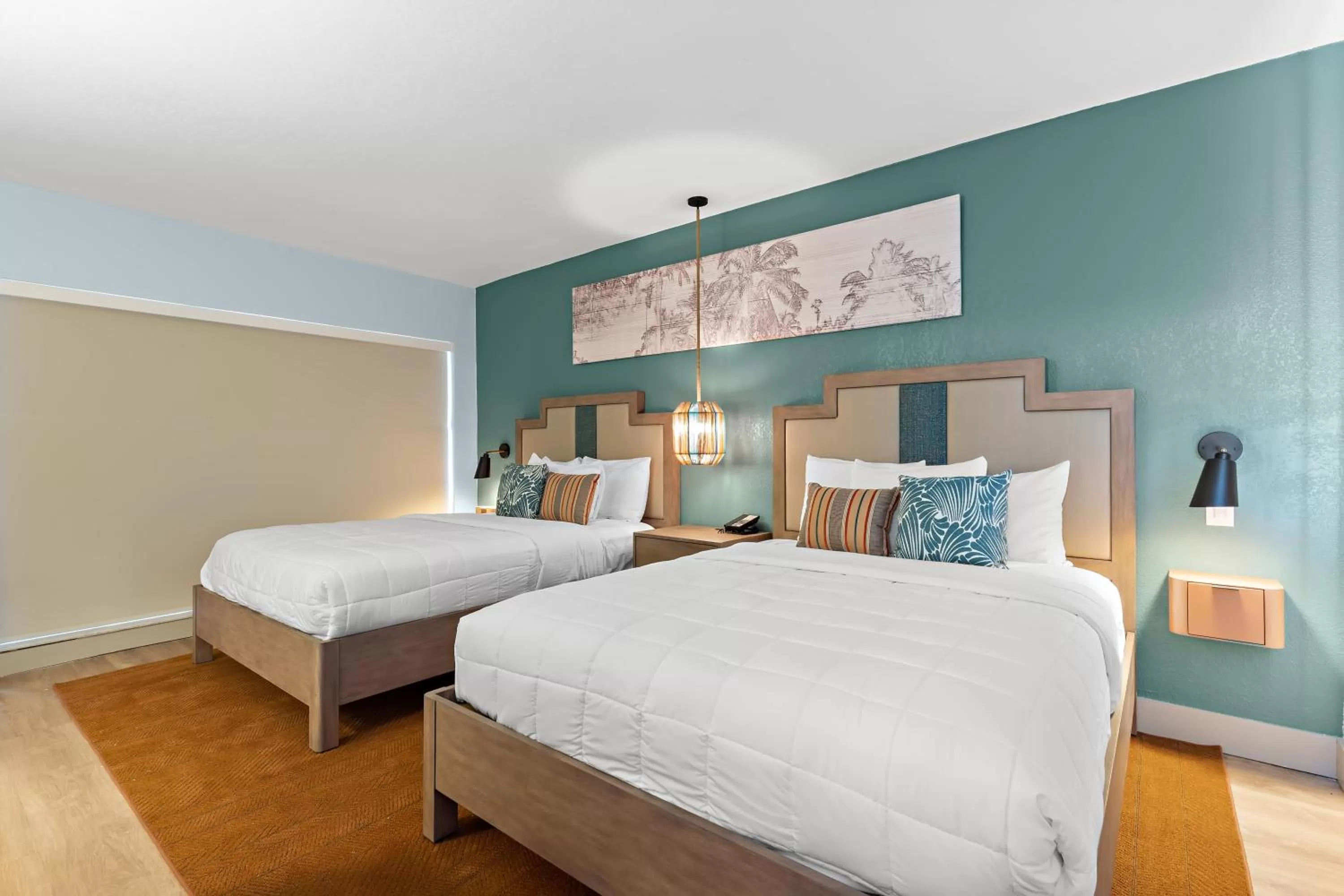 Courtyard Room with Two Queen Beds in The Beachcomber St. Pete Beach Resort & Hotel