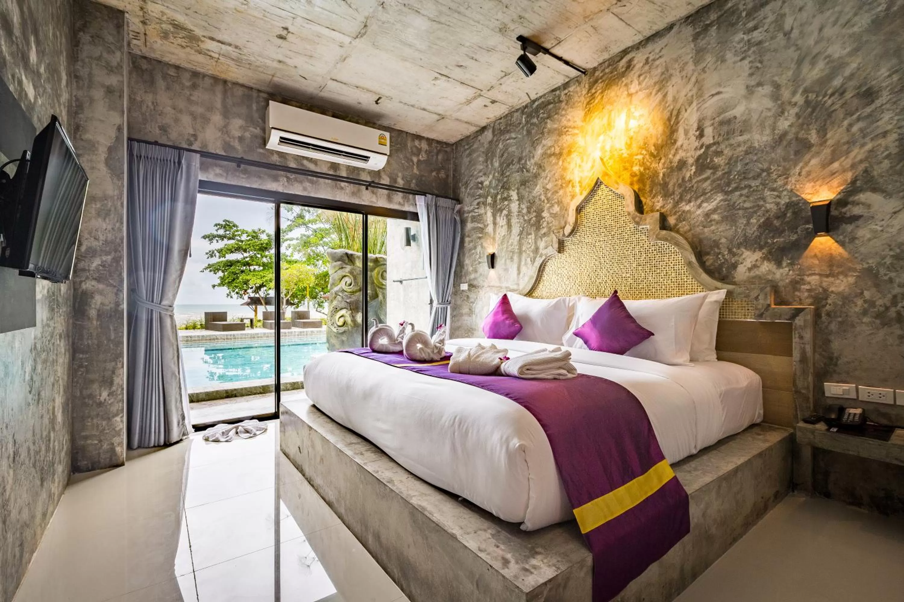 Deluxe Double or Twin Room with Sea View Pool Access in Maneetel Krabi Beachfront-SHA Plus