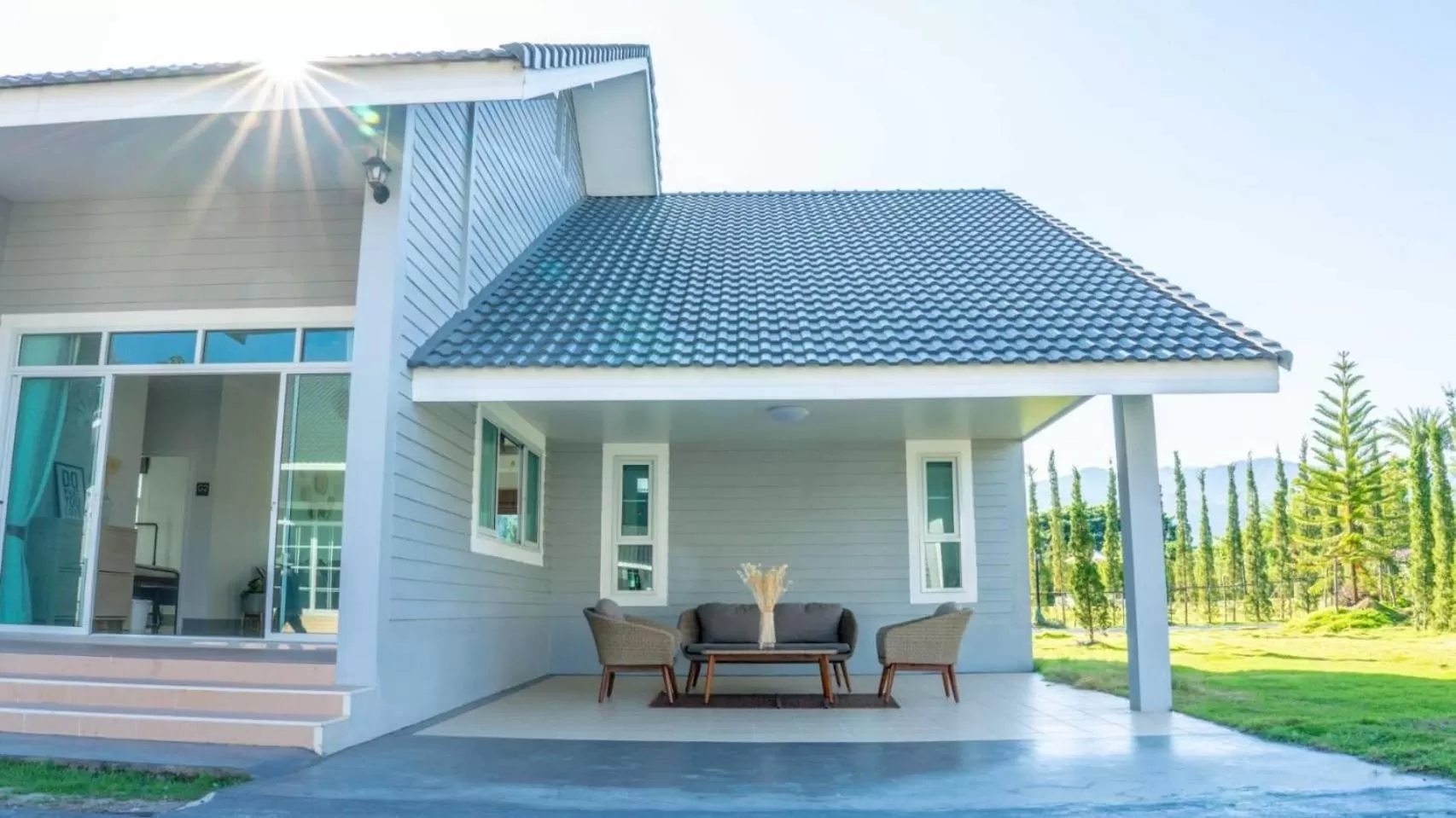 Double Room with Private External Bathroom and Shared Living Room in PAI LAMUN VALLEY