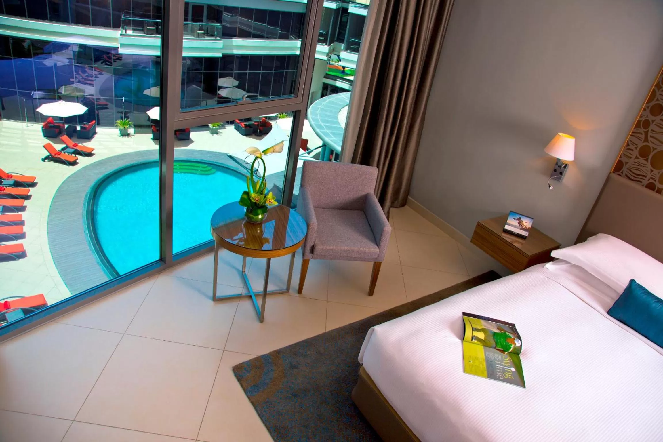 Pool View Duplex One Bedroom Apartment with Balcony  in Majestic Arjaan by Rotana – Manama