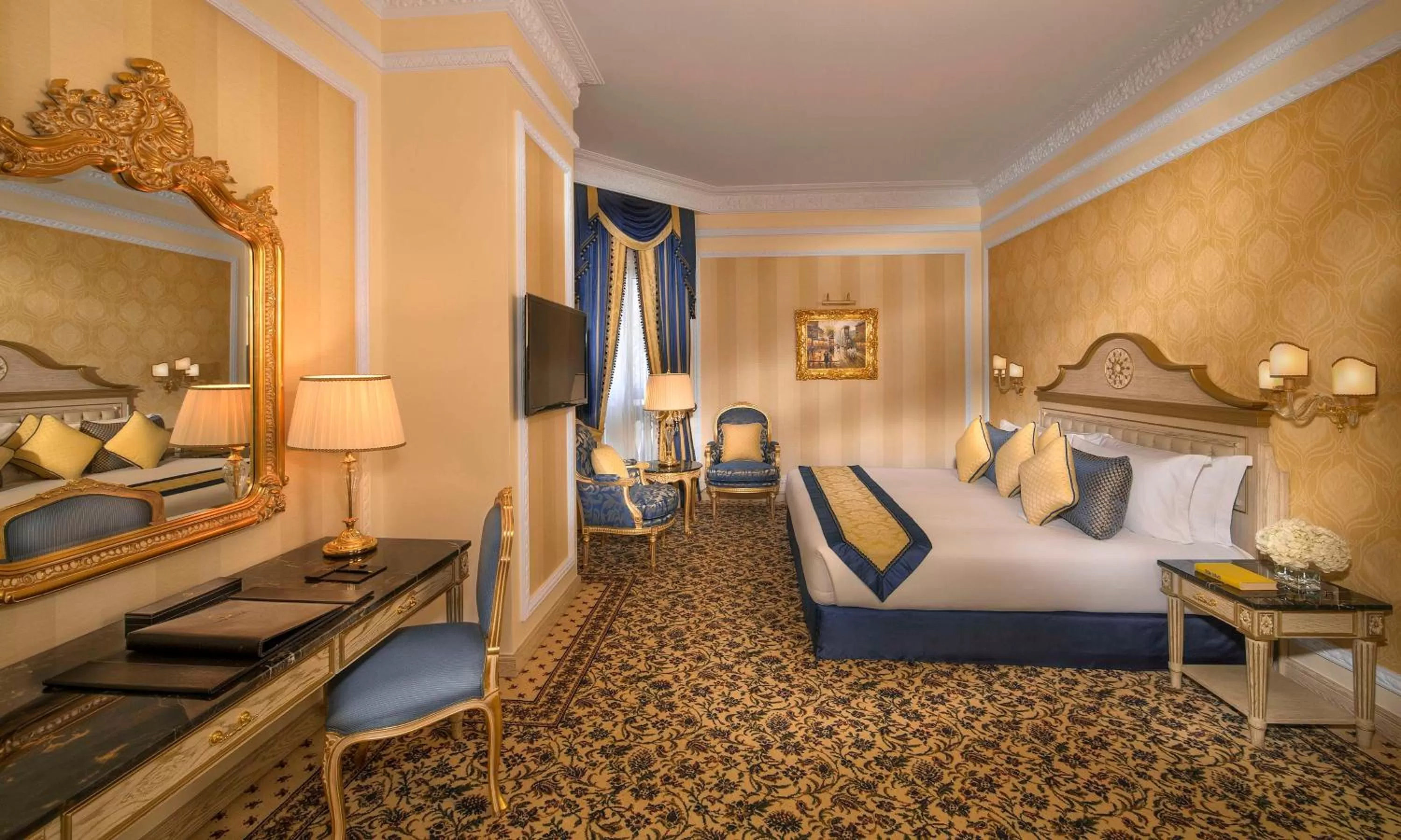 Deluxe One-Bedroom King Suite with Terrace in Royal Rose Abu Dhabi, a Curio Collection by Hilton Affiliated Hotel