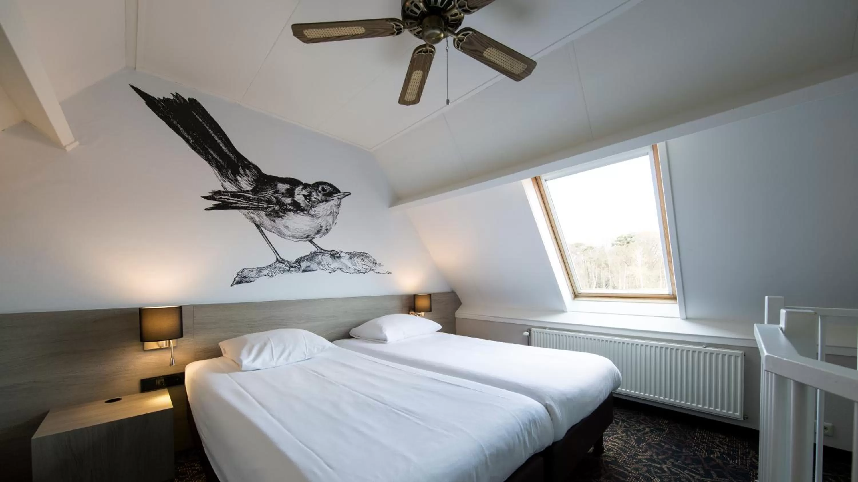 Twin Room with Bath in Fletcher Hotel-Restaurant De Broeierd-Enschede