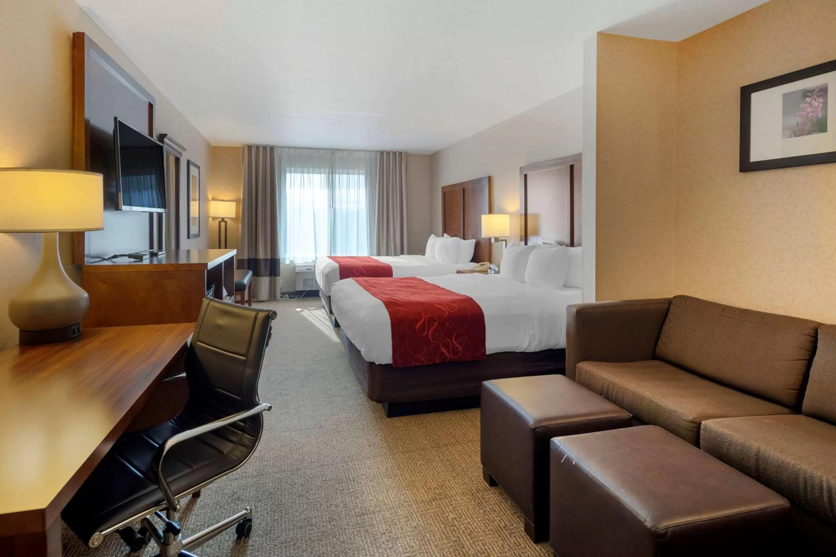 Queen Suite with 2 Queen Beds - Non-Smoking in Comfort Suites Anchorage International Airport