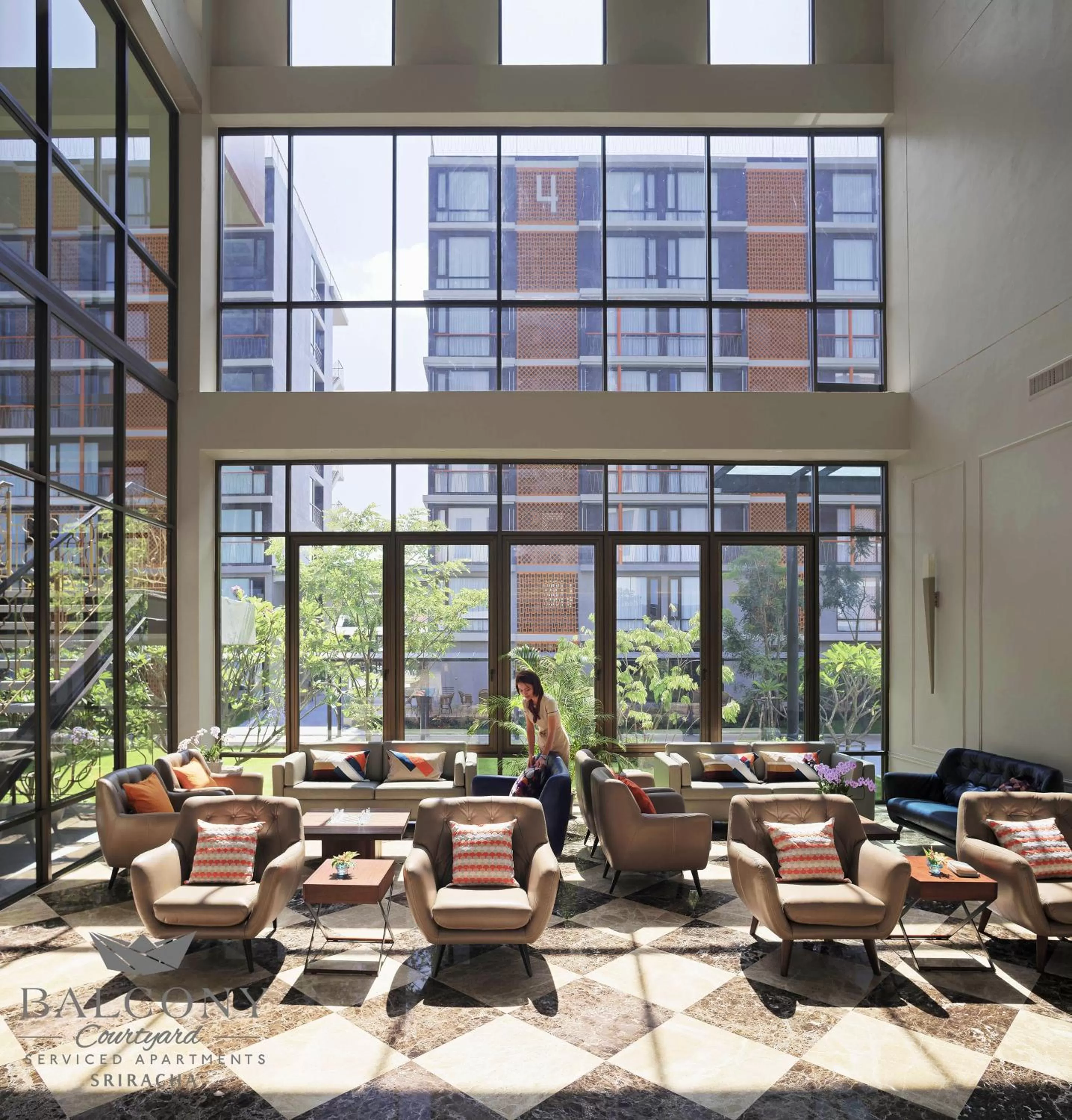 Balcony Courtyard Sriracha Hotel & Serviced Apartments