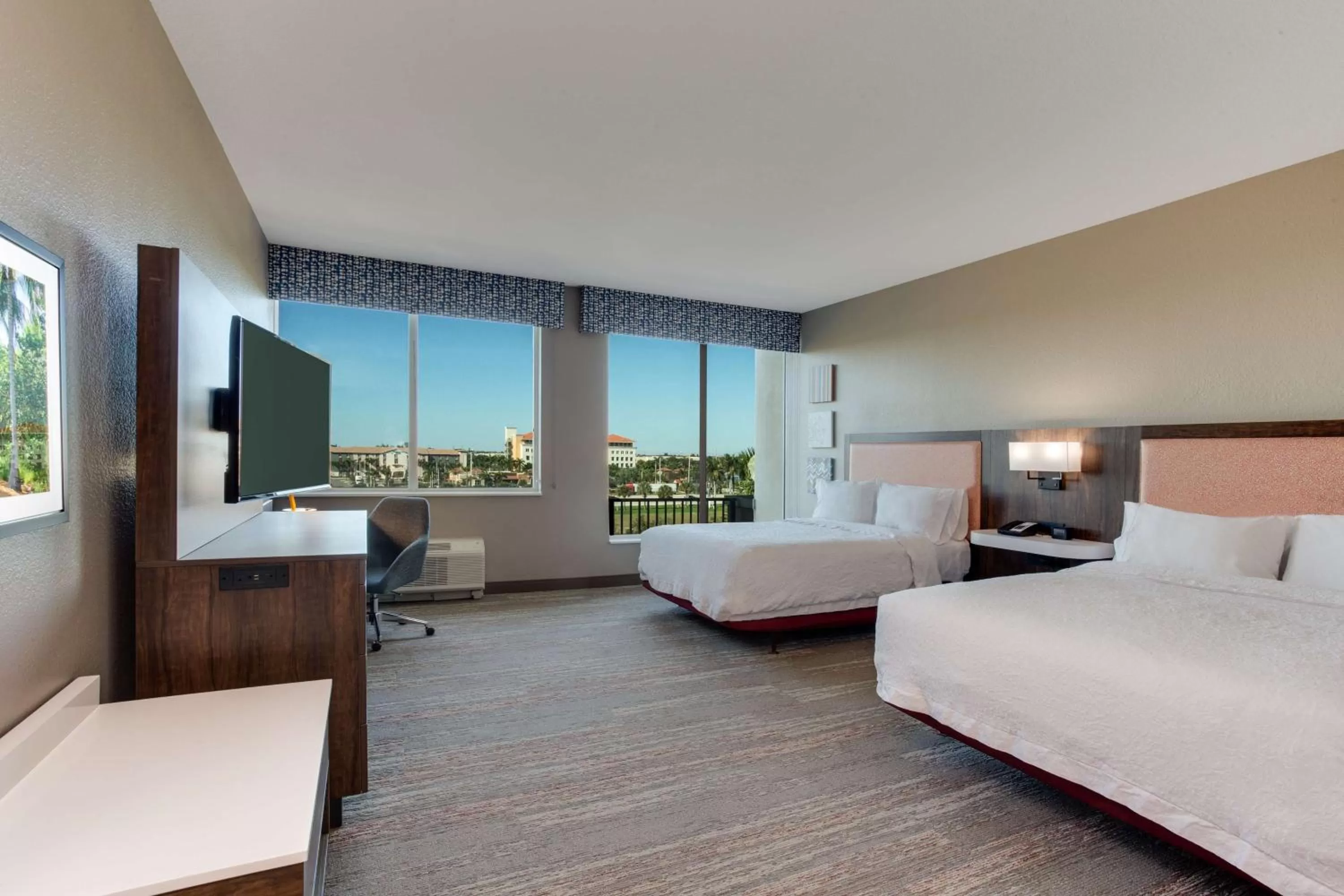 Queen Room with Two Queen Beds - Mobility Access/Non-Smoking in Hampton Inn & Suites Fort Lauderdale - Miramar