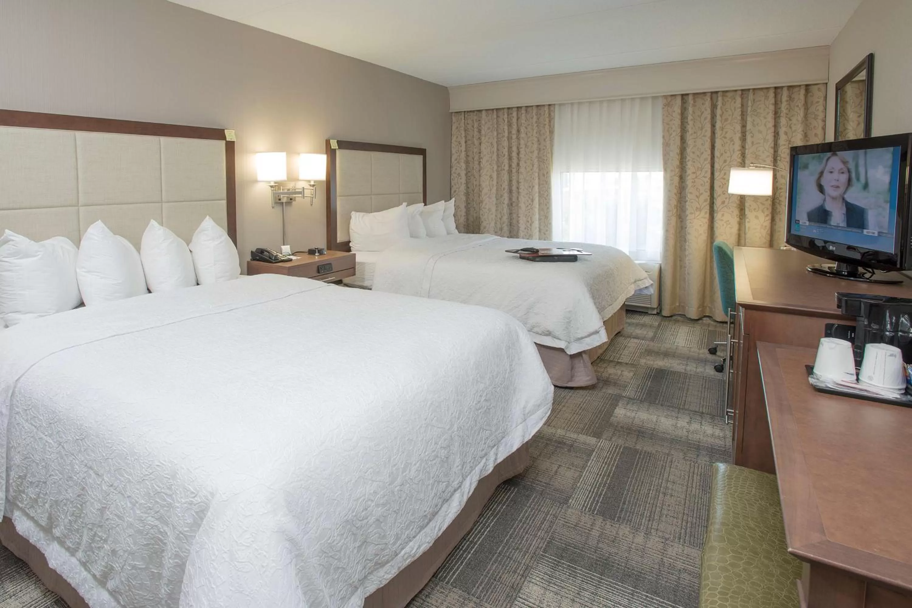 Room with Two Queen Beds - Non-Smoking in Hampton Inn & Suites Cincinnati-Union Centre