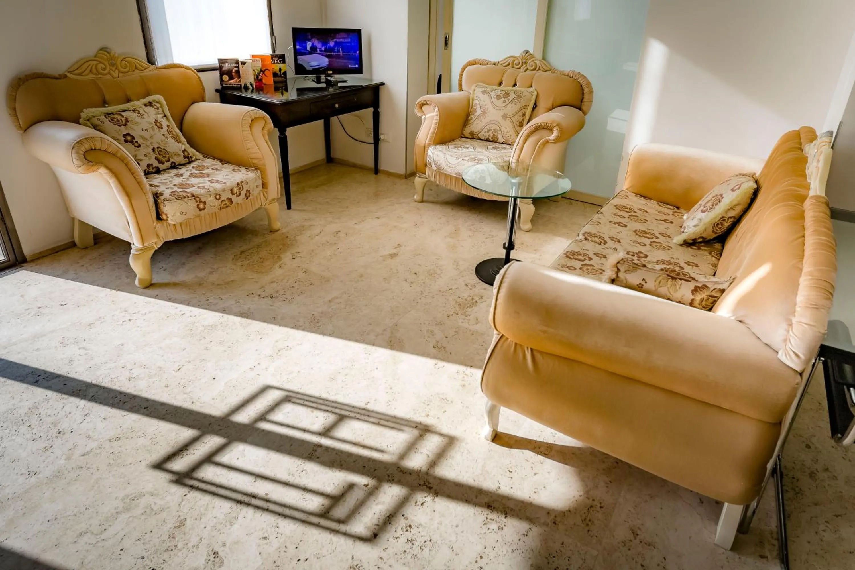 Communal lounge/ TV room in Hotel Trieste