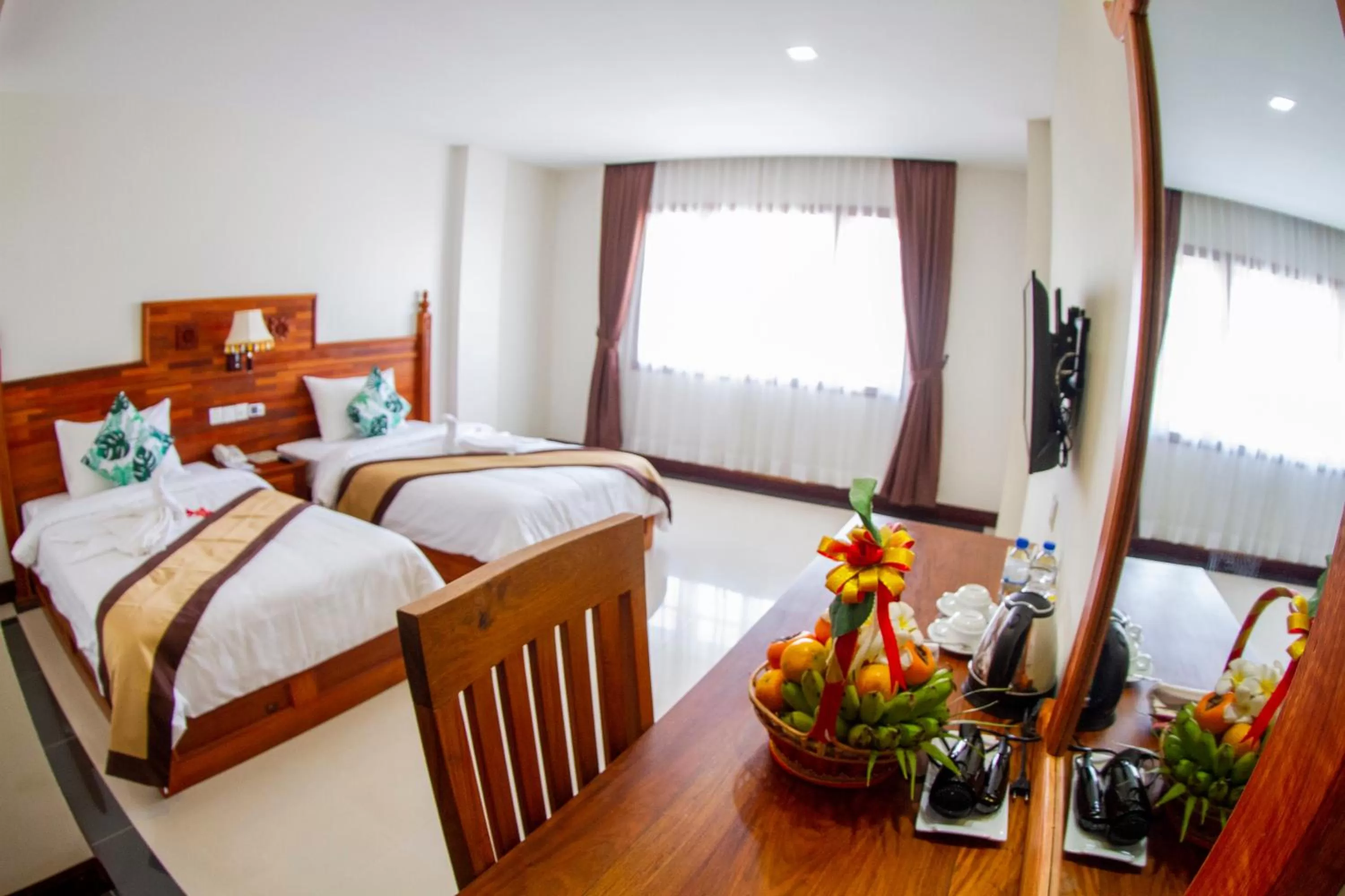 Superior Queen Room with Two Queen Beds in Kampong Thom Palace Hotel