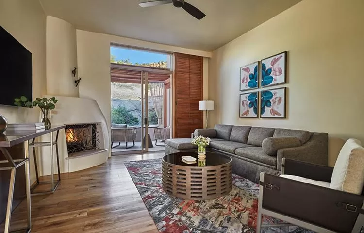 Desert Garden Suite king bed in Four Seasons Resort Scottsdale at Troon North