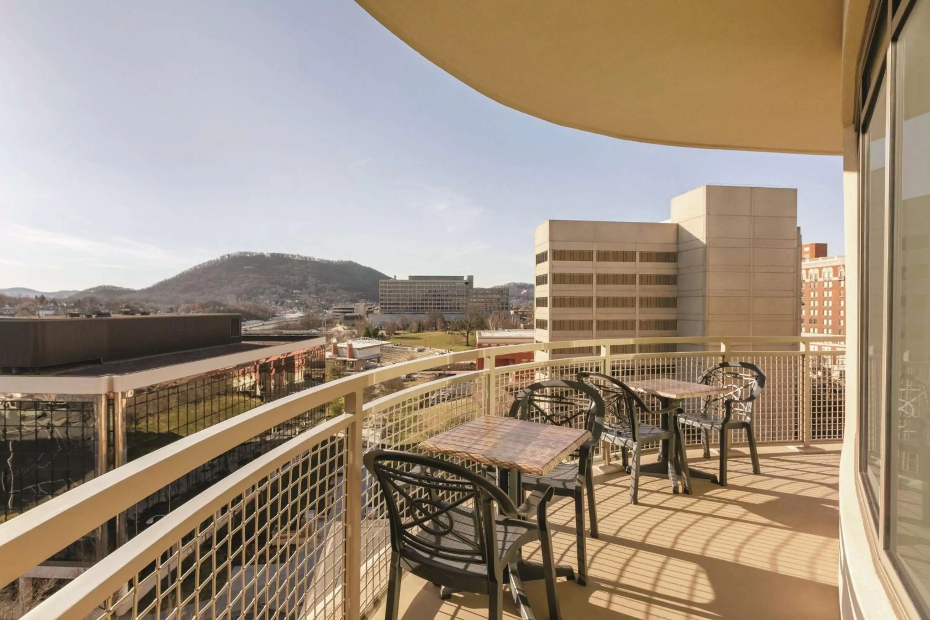 King Corner Studio Suite with Balcony in Hampton Inn & Suites - Roanoke-Downtown, VA