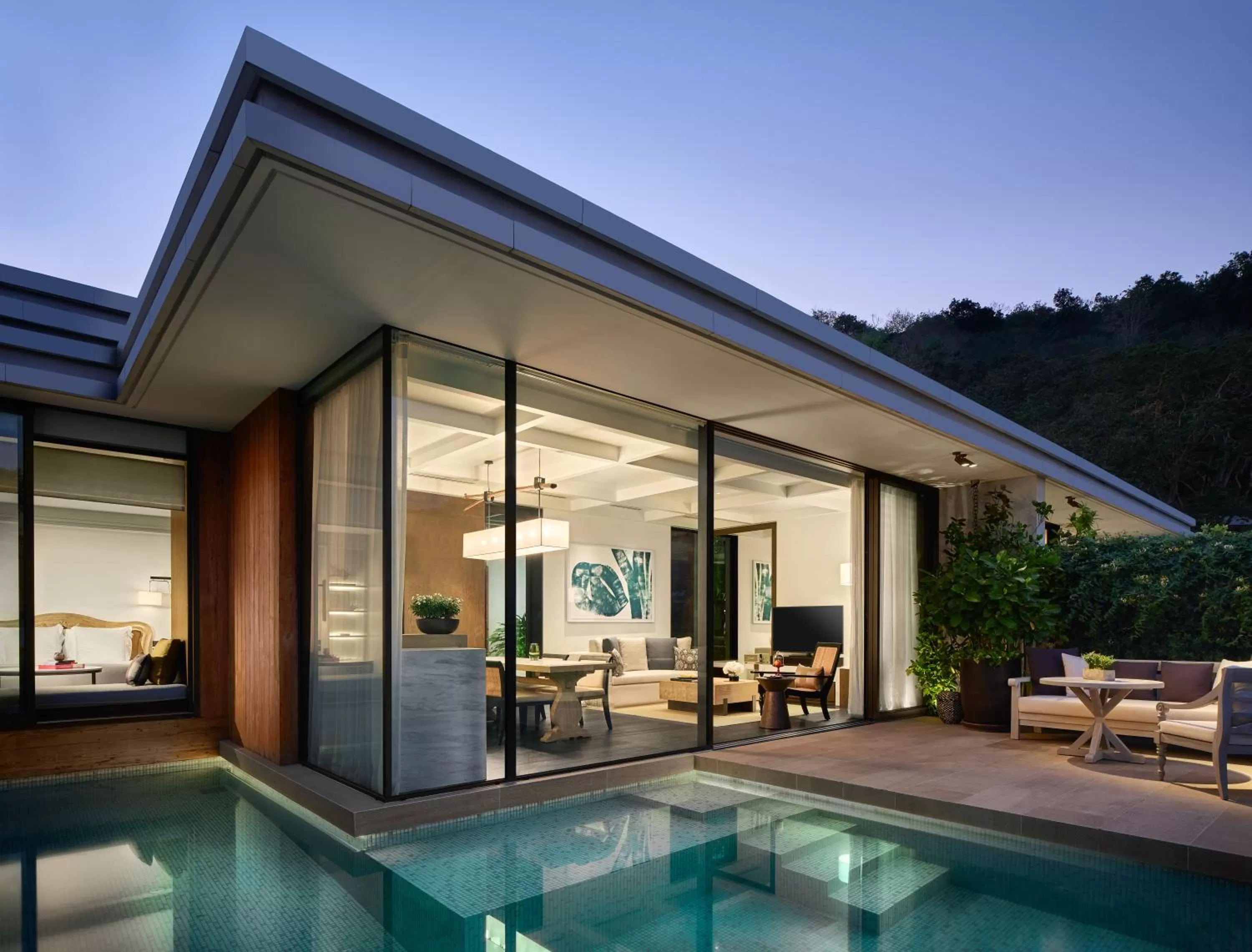 Partial Ocean View Pool Villa King in Rosewood Phuket