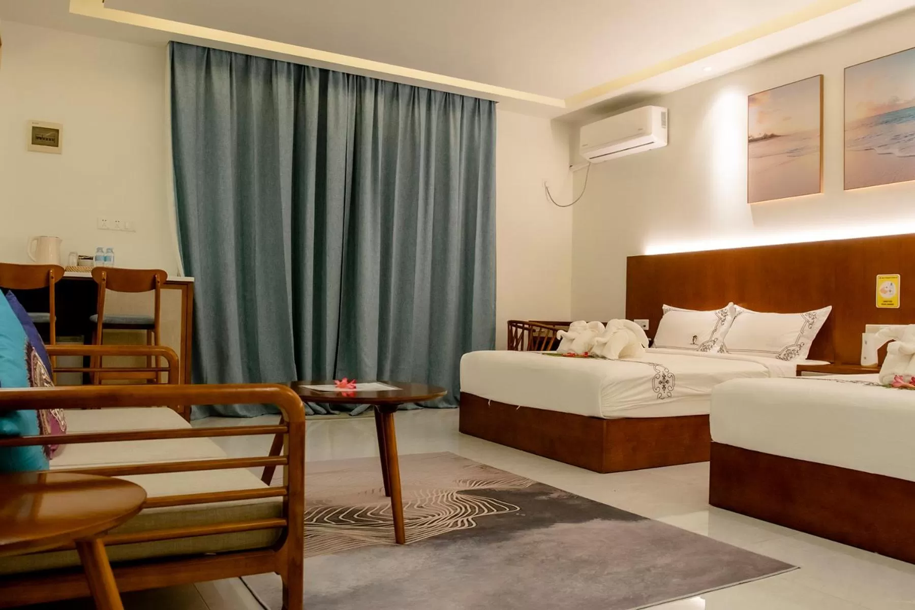Deluxe Double Room with Two Double Beds in Amphitrite Resort