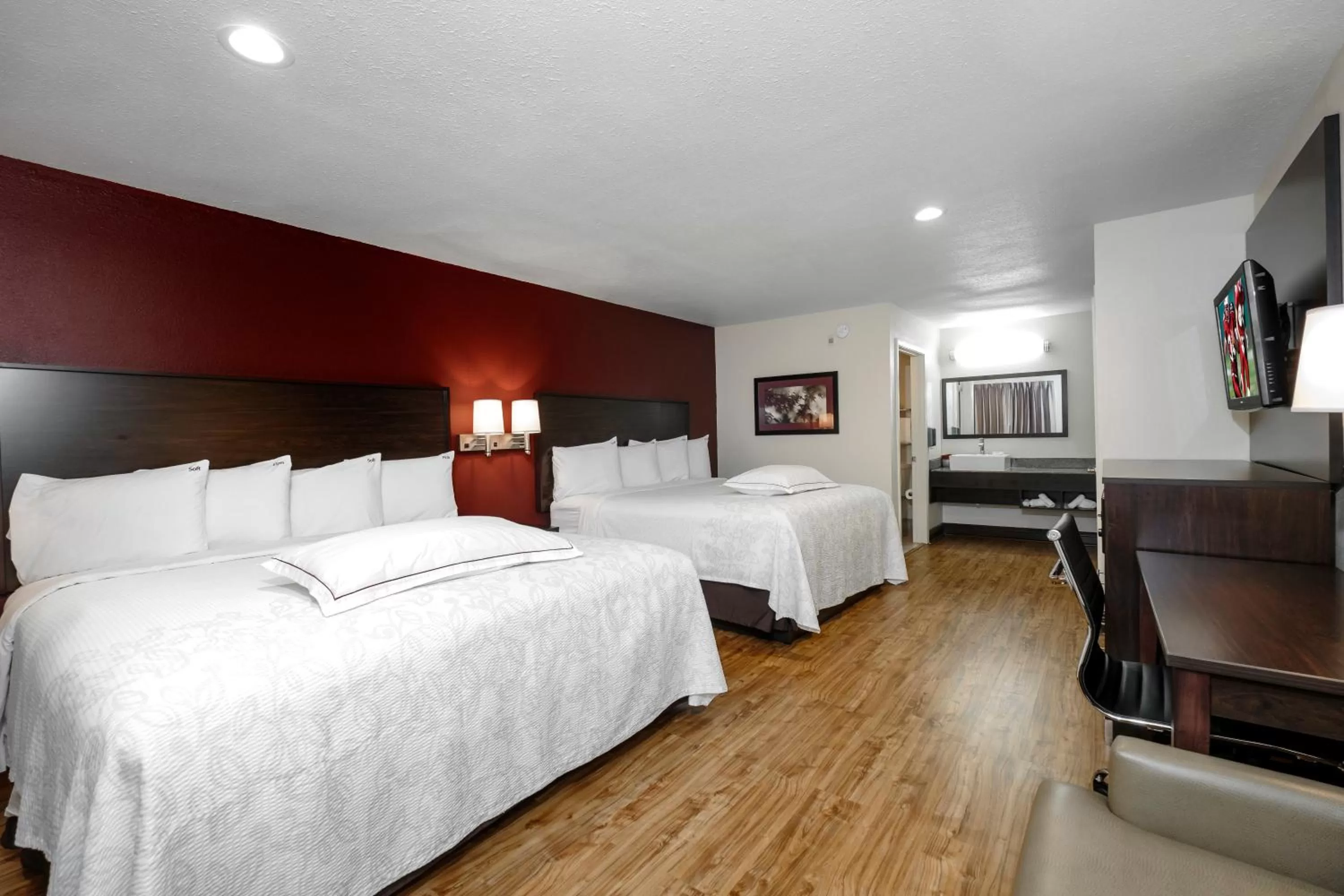 Premium Queen Room with Two Queen Beds Smoke Free in Red Roof Inn PLUS+ Hammond